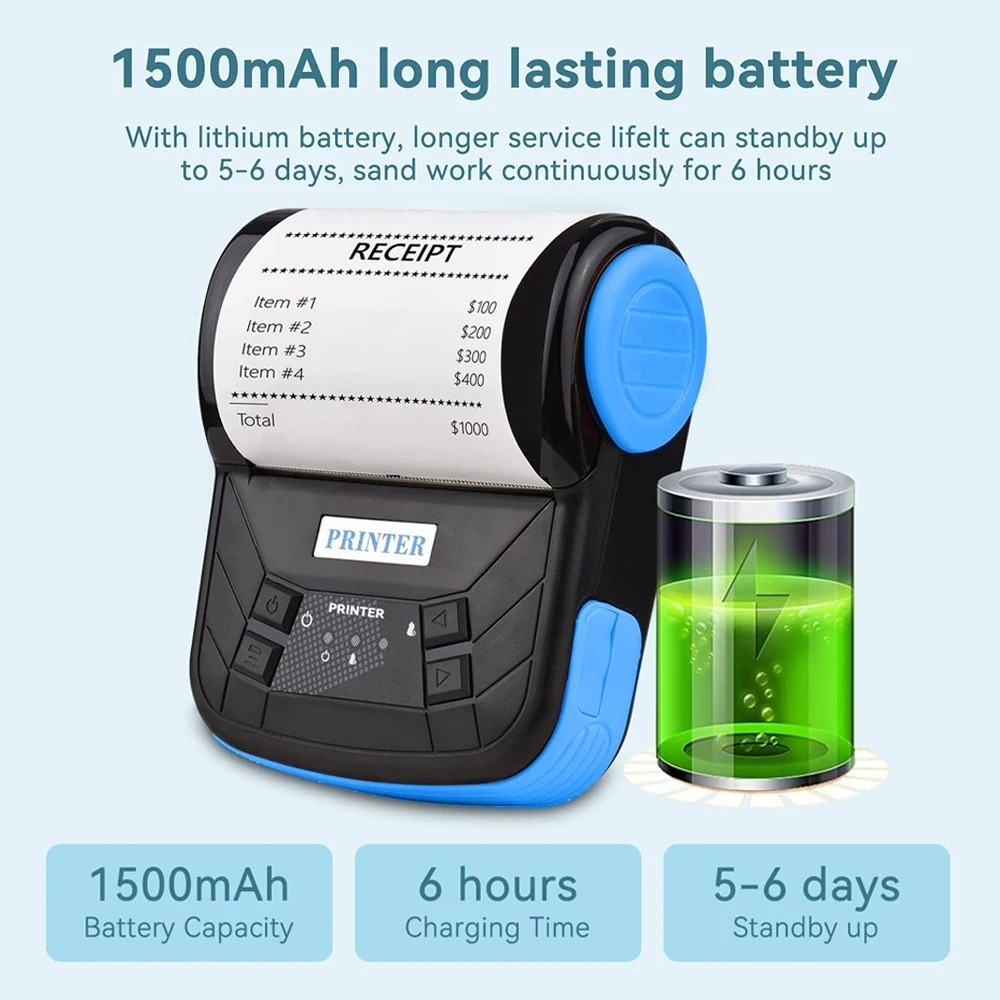 3 Inch/80mm Mini Potable Tickets Printer Thermal Receipts Printer lowest price