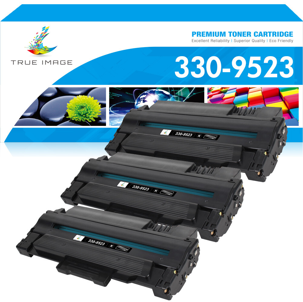 3 Pack Black 330-9523 Toner Cartridge For Dell 1130 1130N 1133 1135N Printer