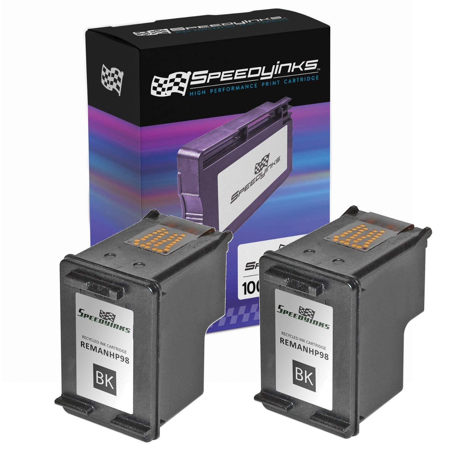 2 Pack Reman for Hewlett Packard HP 98 / C9364WN Vivera Black Ink Cartridge