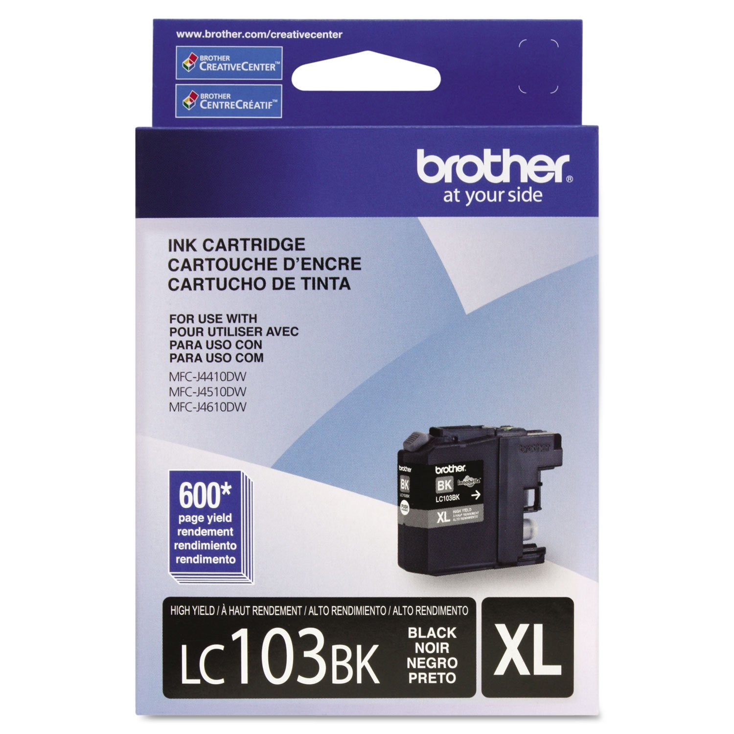 Brother Genuine High Yield Black -Ink -Cartridge, 1 Count (Pack of 1),