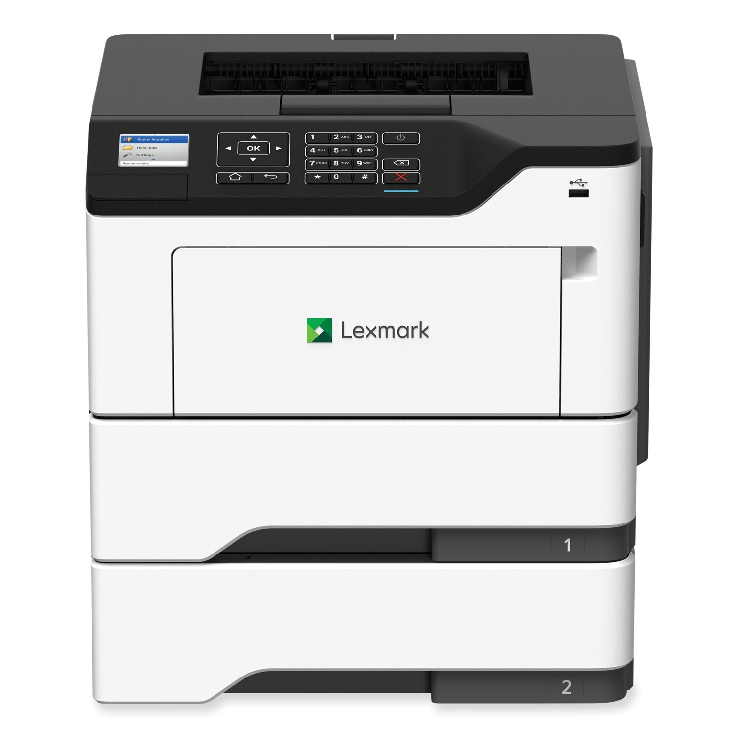 Lexmark M3250 Mono Laser Printer 36S0520 Network USB w/Toner dual tray