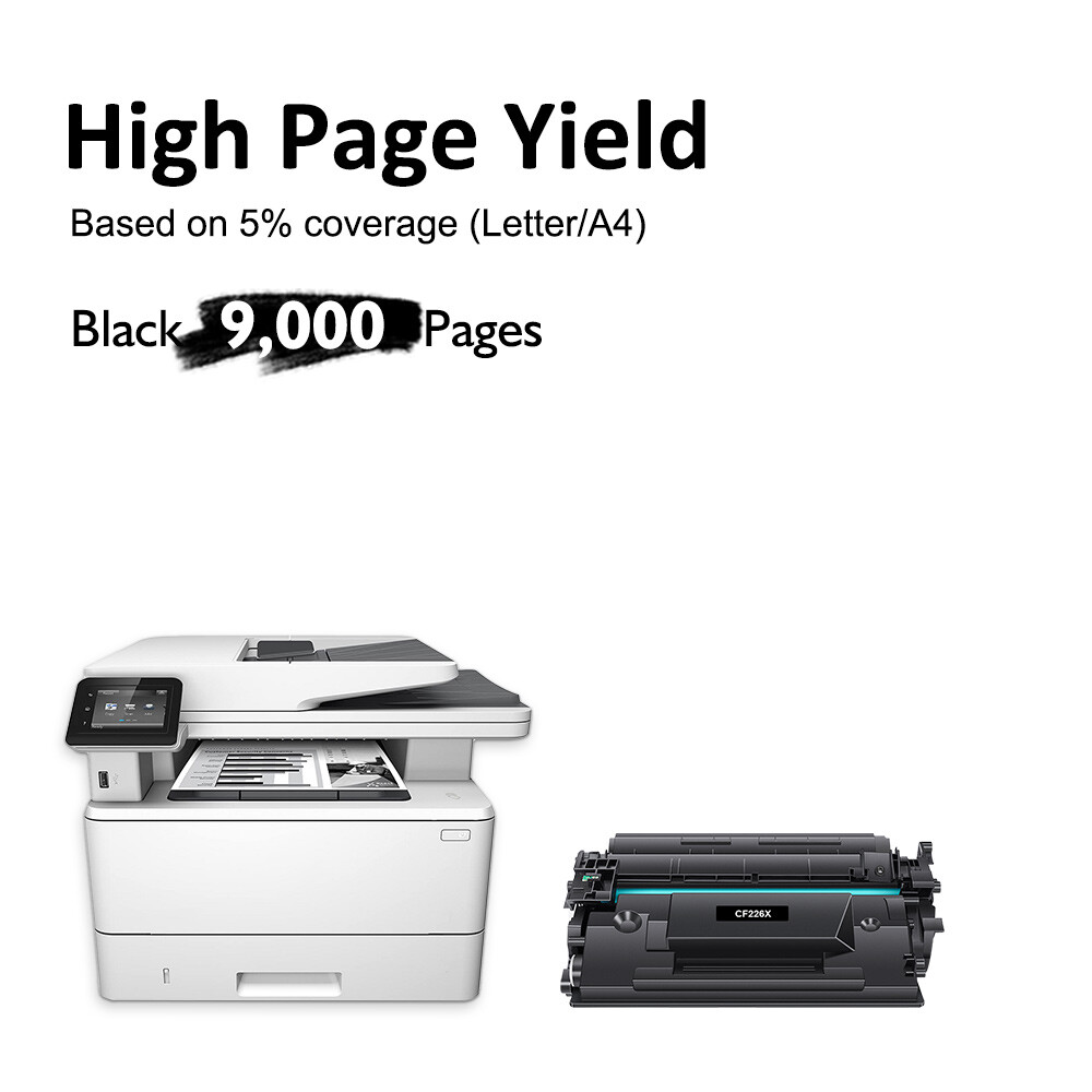 2x CF226X For HP 26X Laserjet Pro MFP M426fdw M402n M402dn M426fdn Toner CF226XC