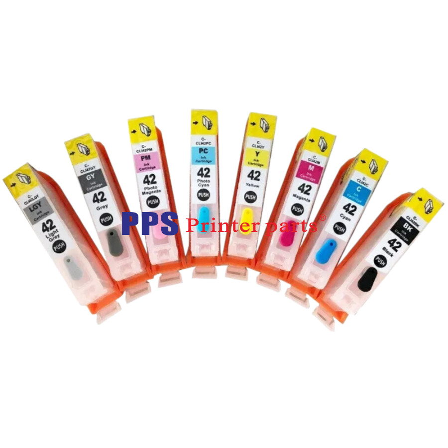 New CLI-42 Refillable Ink Cartridge With ARC Chip For Canon Pro 100 Printer