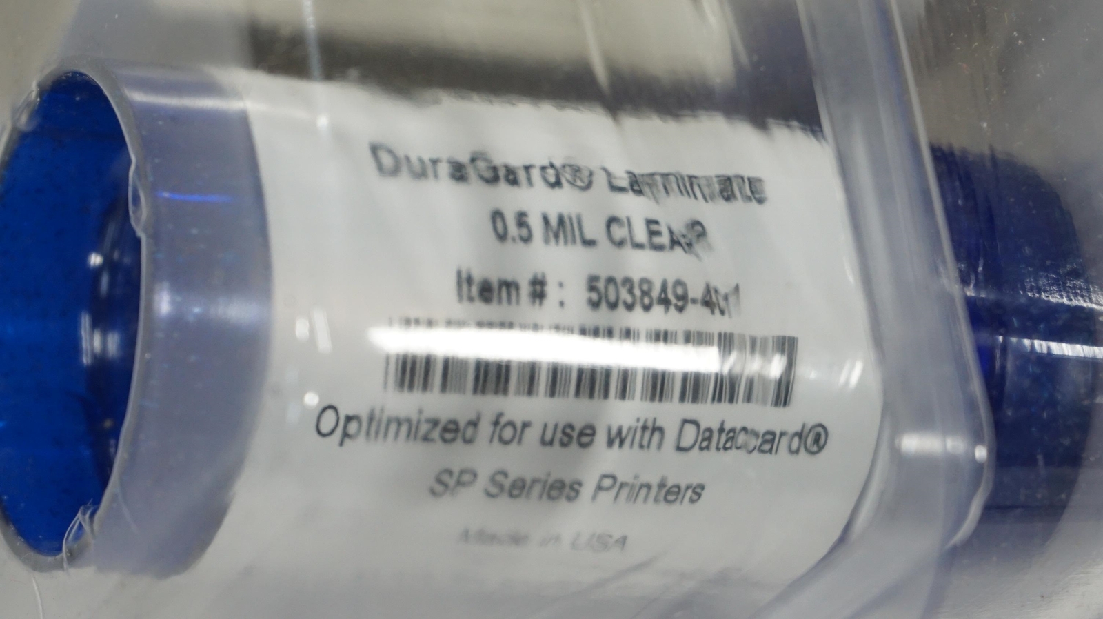 -GENUINE-DATACARD/ENTRUST SP 503849-401 CLEAR 0.5MIL 375-PRINT DURAGARD LAMINATE