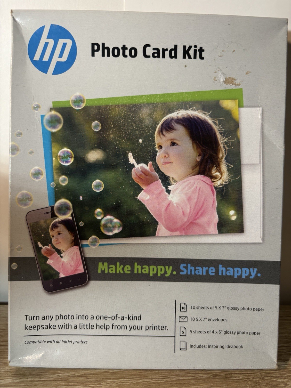 HP Photo Card KIT Glossy Photo Paper & Envelopes For all Ink Jet Printers
