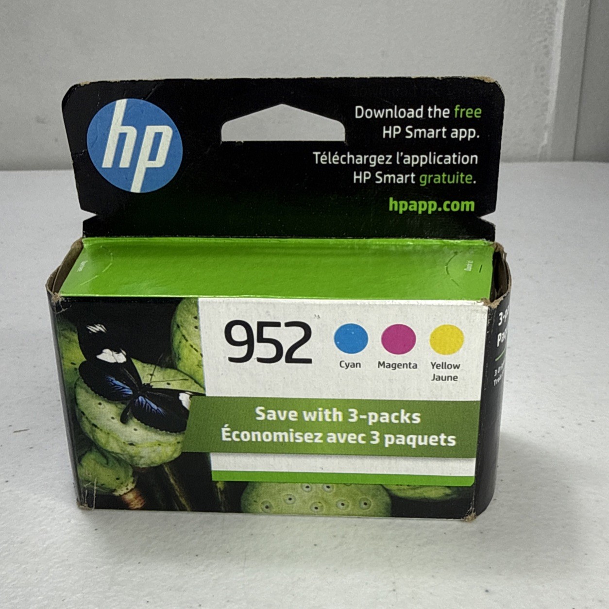 NEW Original HP Ink 952 (3 Pack) Cyan Magenta Yellow – Exp. 11/2023