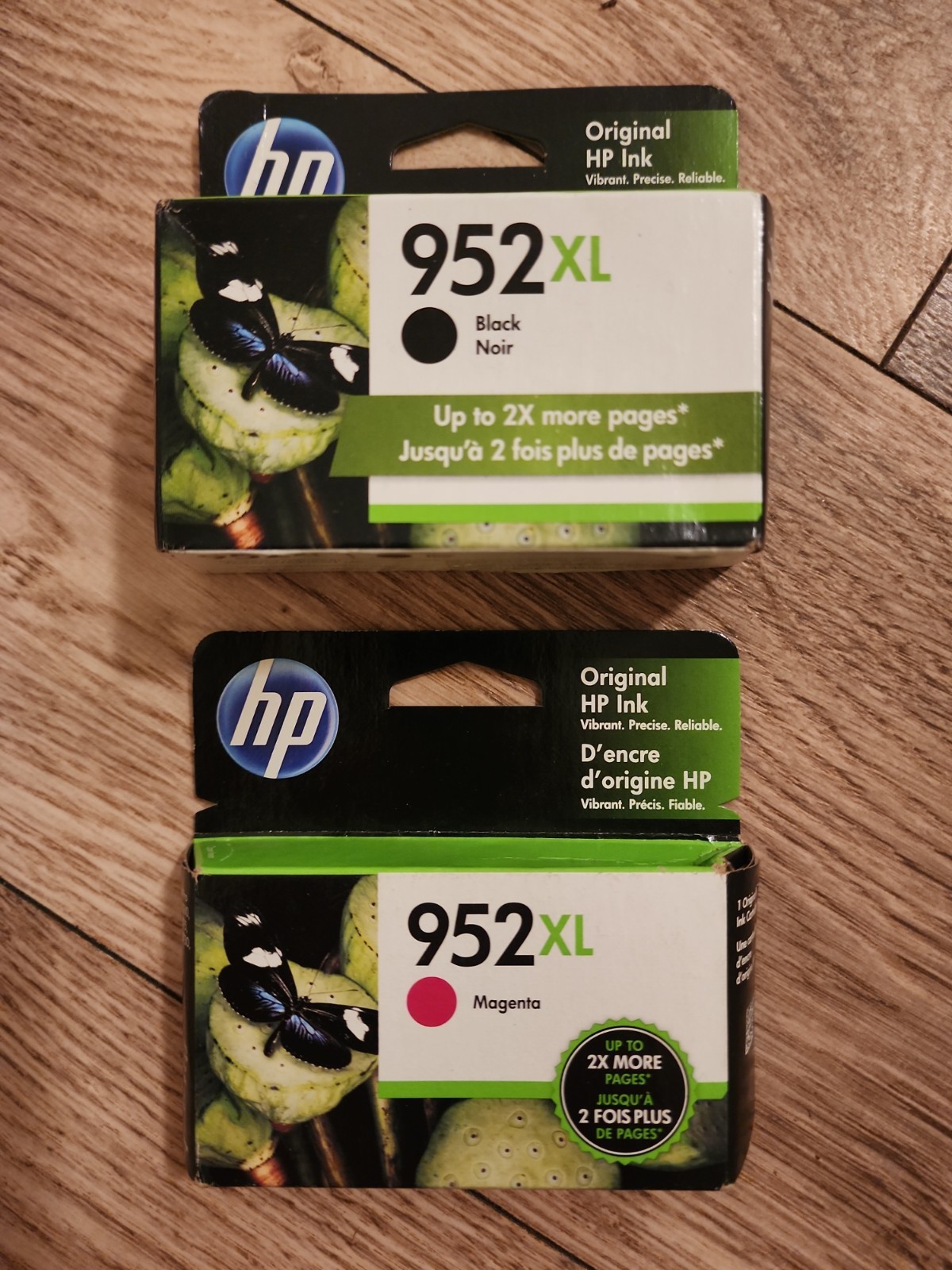 HP 952XL/952 Multi-Color Ink Cartridge Set Black & Magenta