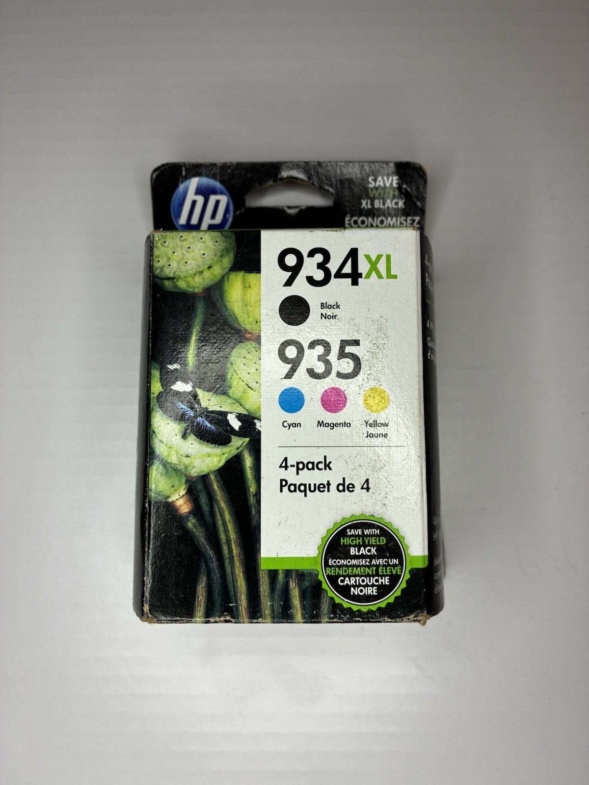 *NEW* HP Genuine 4-Pack 934XL Black & 935 Cyan, Magenta, Yellow (N9H66FN)