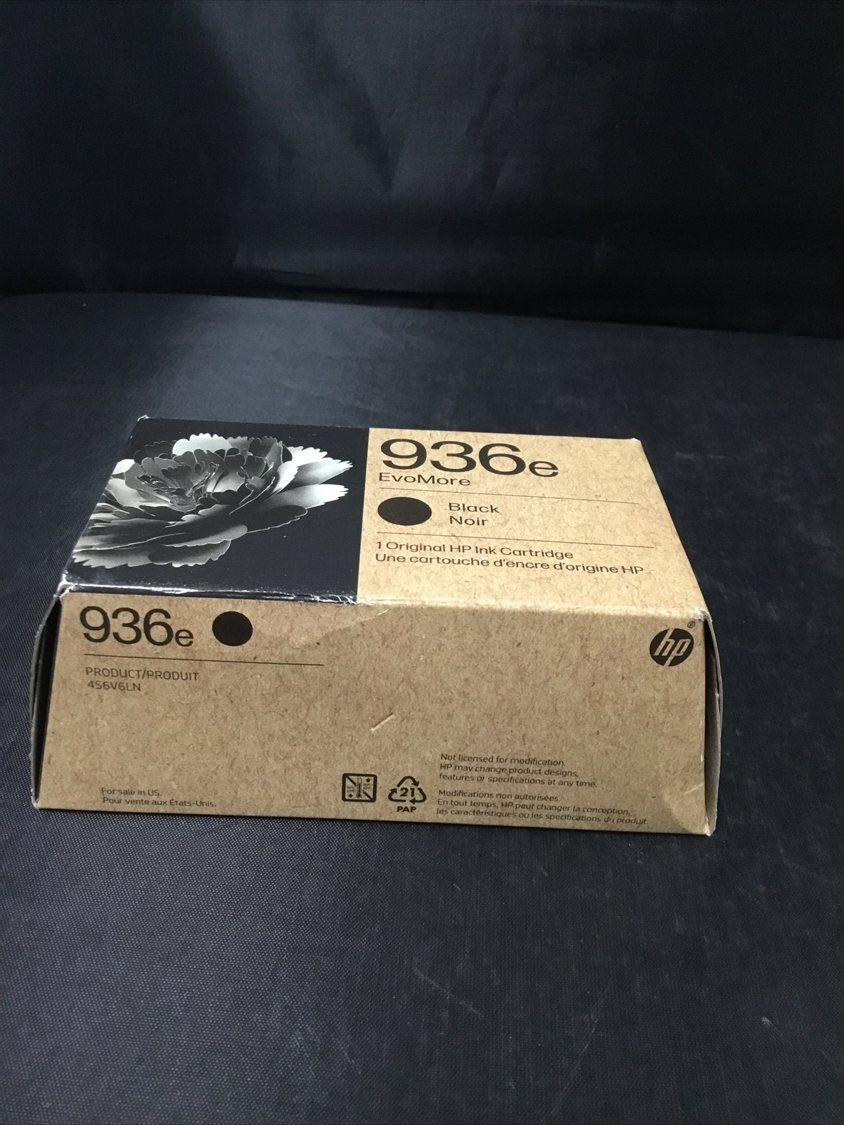 Authentic HP 936e EvoMore Ink Cartridge (BLACK) Expires 06-2027 Brand New