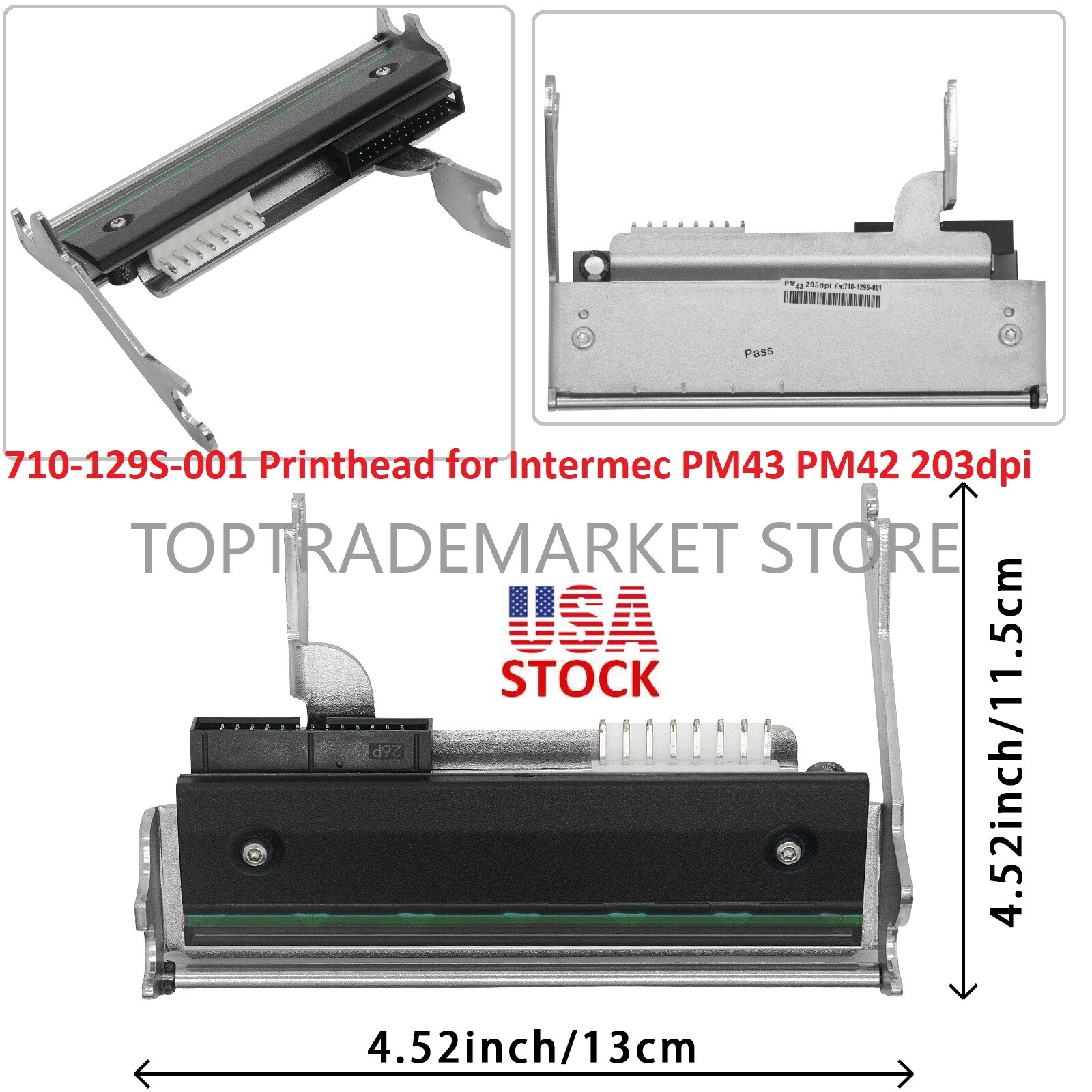 Quality Intermec 710-129S-001 Printhead for Intermec PM43 PM42 203dpi Compatible
