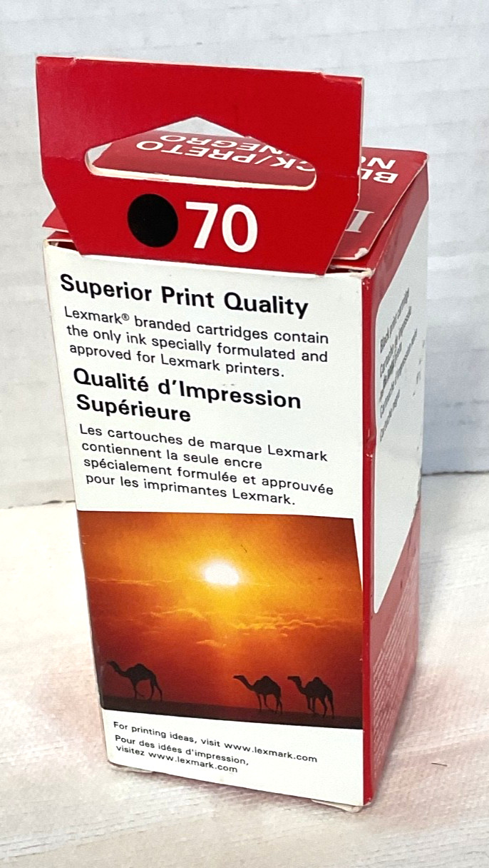 Lexmark Printer Ink Cartridge 70 Black Home Office School