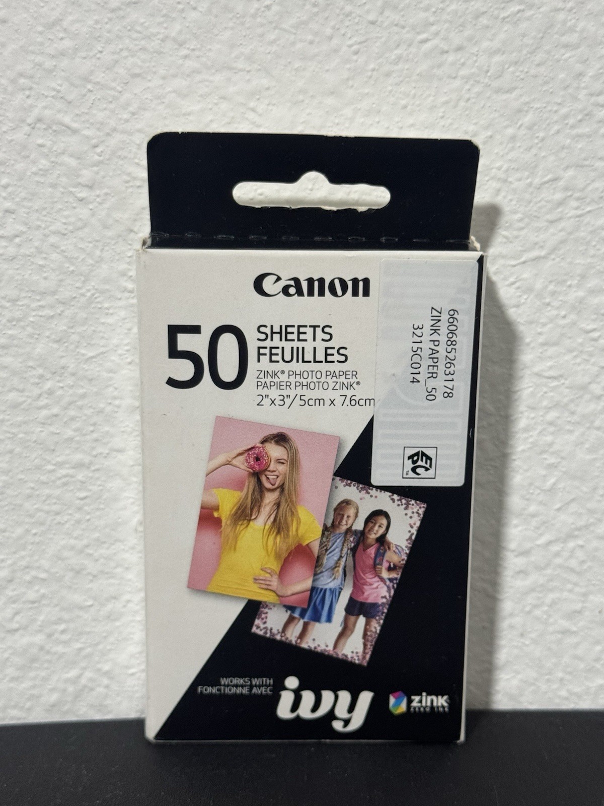 Canon Zink Ivy Photo Paper – 2 x 3 Inches – 50 PACK New