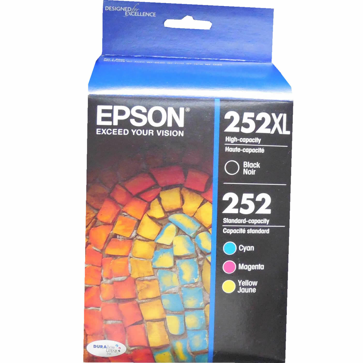 Epson T252XL-BCS Multi-pack 4 Pack Genuine OEM Original
