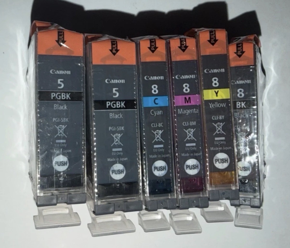 6pk GENUINE Canon PGI-5 CLI-8 Black Cyan Magenta Yellow Ink Set NEW! FREE SHIP