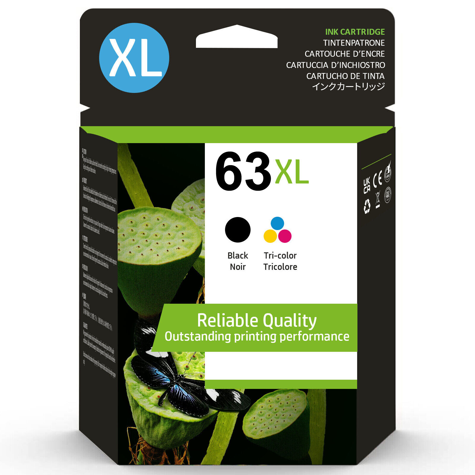#63 63XL Ink Cartridge for HP OfficeJet 3830 3836 4650 5255 ENVY 4512 4520 4528
