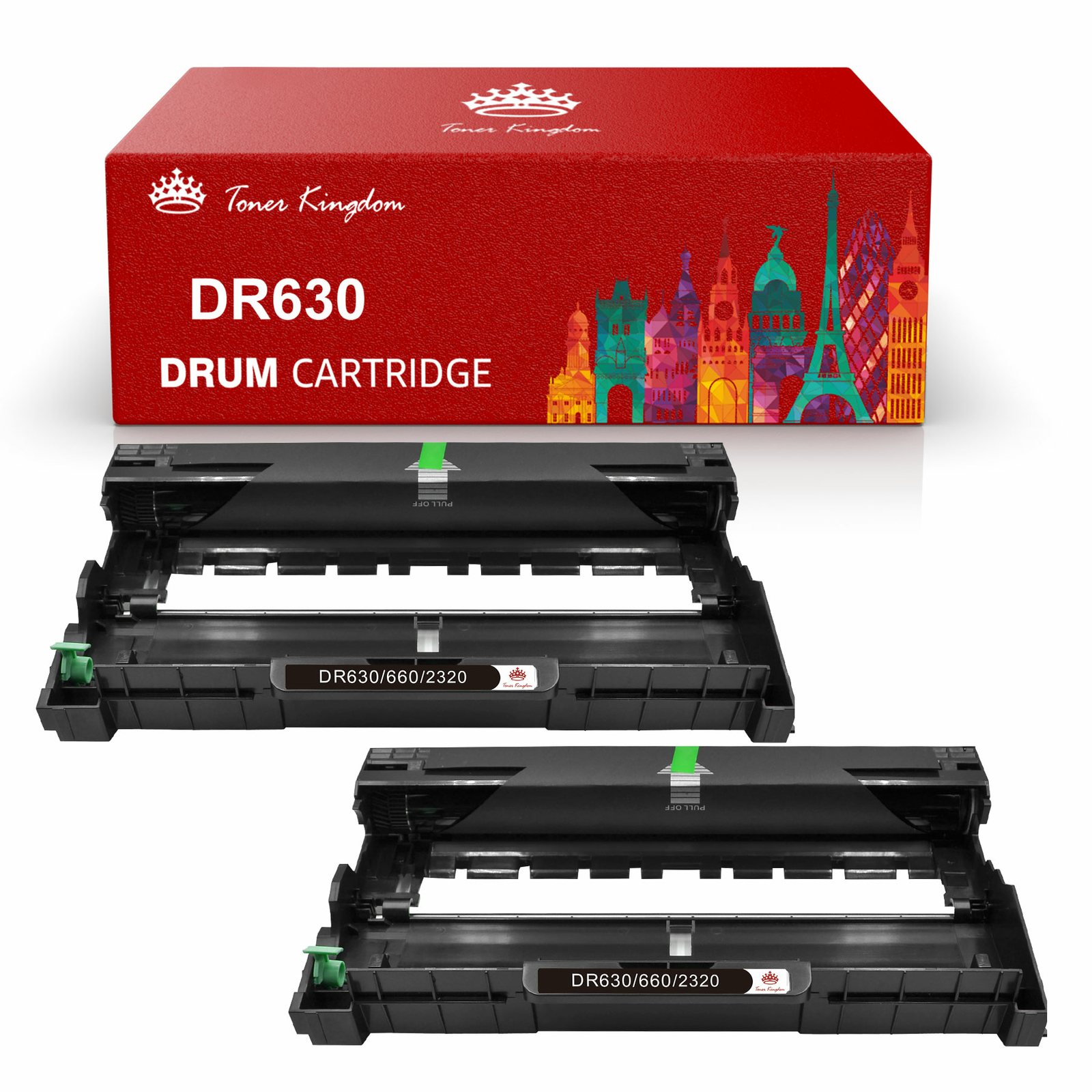 2x DR630 Drum Unit Compatible With Brother HL-L2320D HL-L2340DW L2360DW L2380DW
