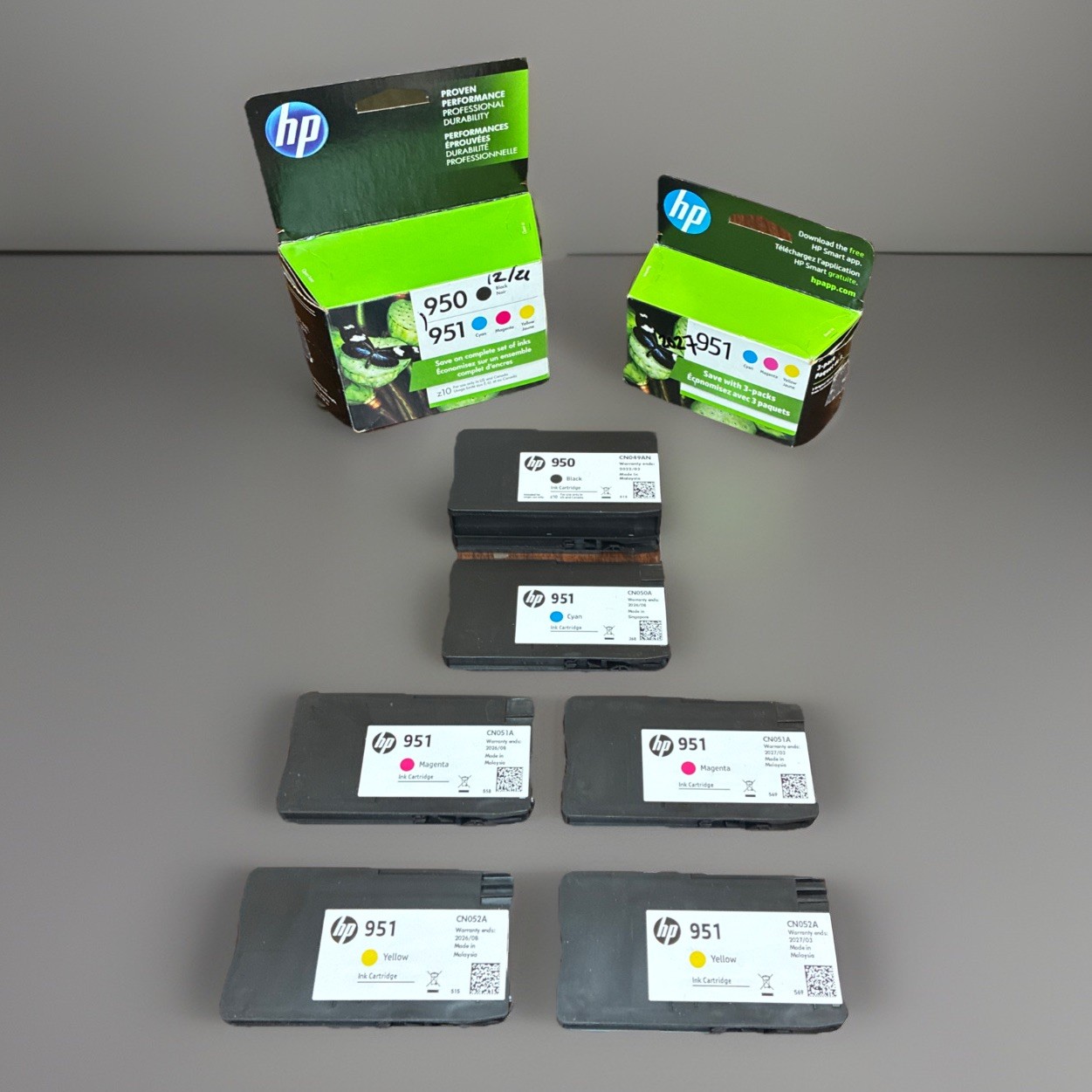 HP 950/951 Black Cyan Magenta Yellow Ink Cartridges