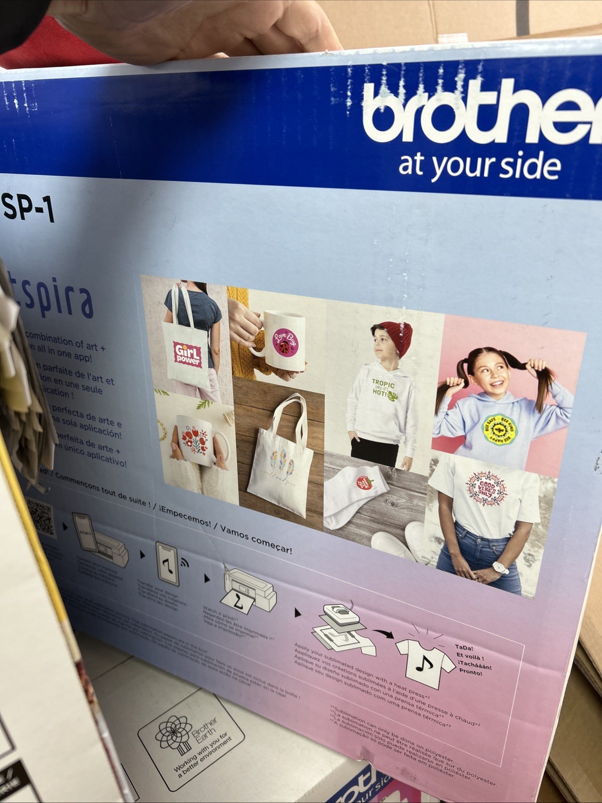 Brother SP1 High-Quality Wireless Sublimation Printer with Paper & Full-Size Ink