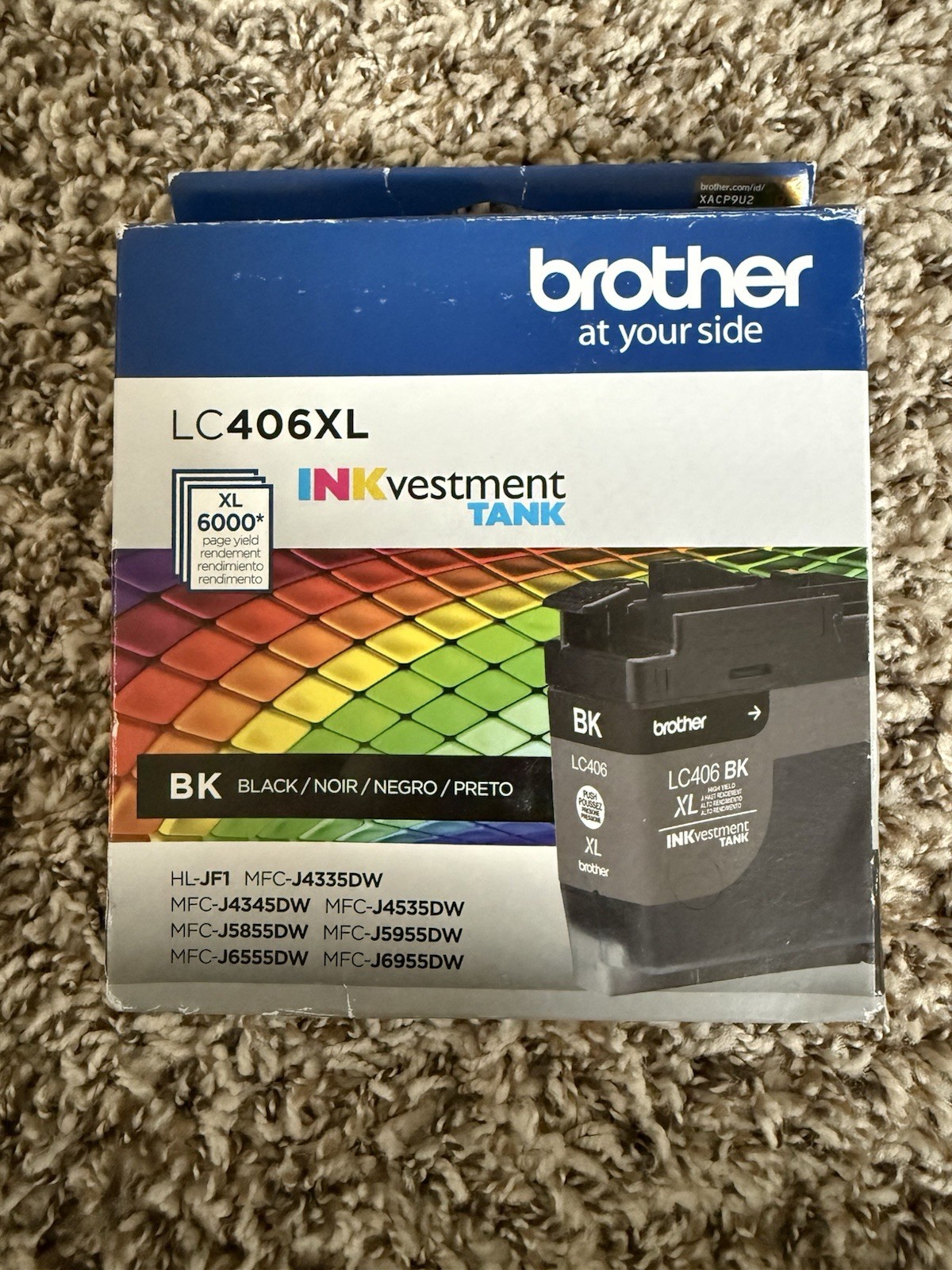 LC406XL Tank High-Yield Ink, Black, Yields approx. 6,000 pages