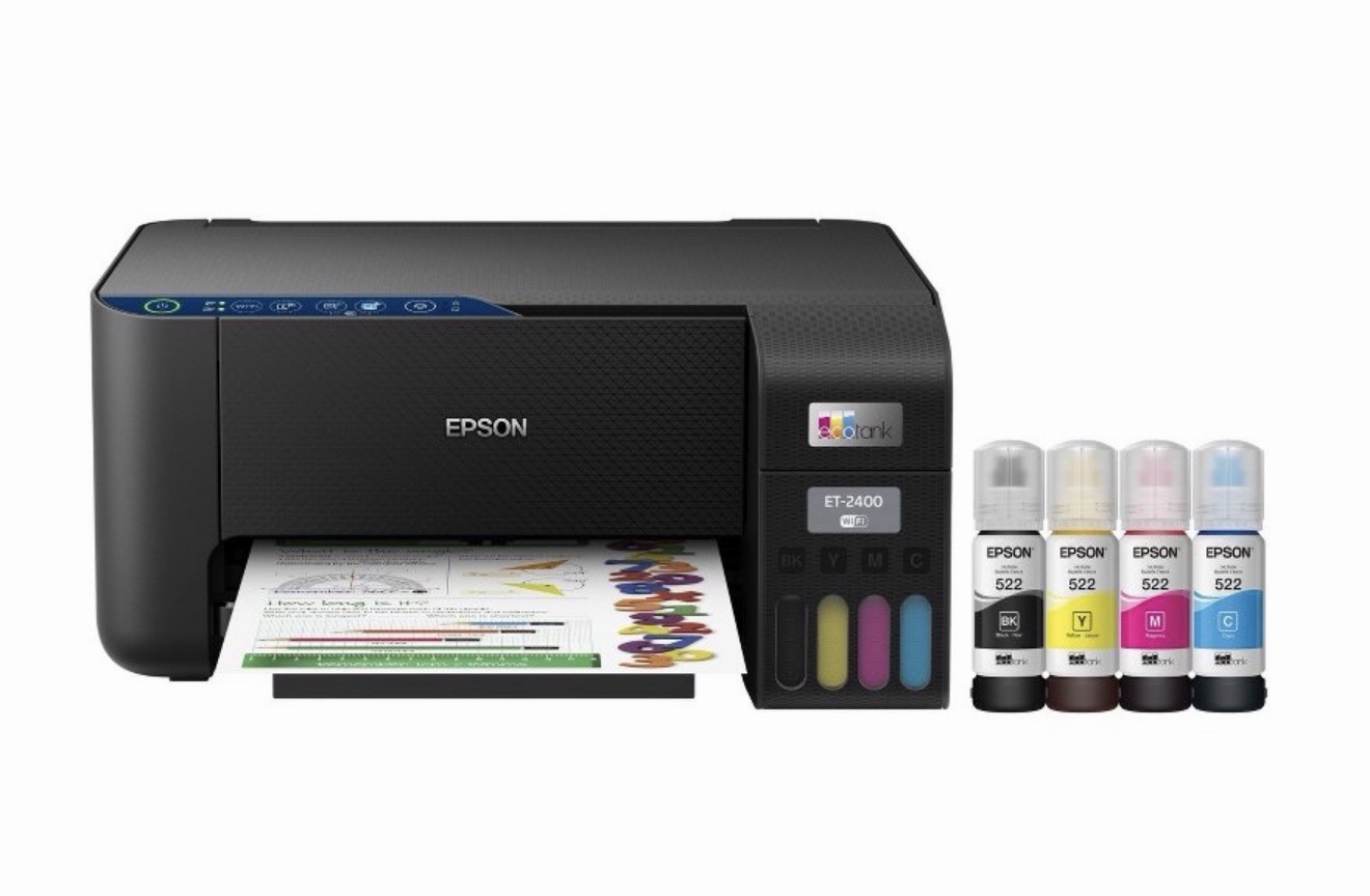 Epson EcoTank ET-2400 Color Inkjet All-In-One Printer Scanner Copier Wireless