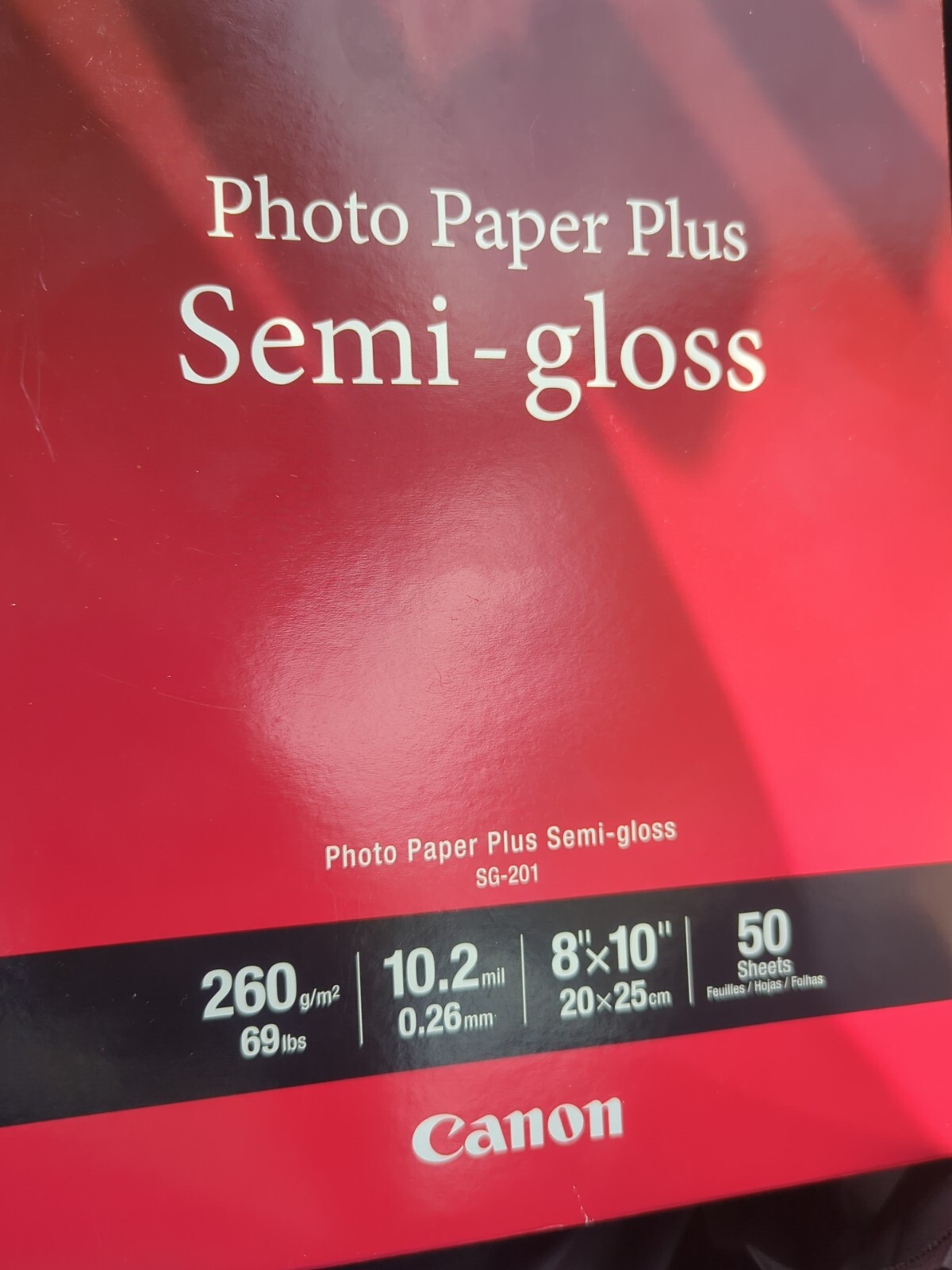 NEW Canon Printer Photo Paper Plus Semi-Gloss 13×19 50 Sheets SG-201