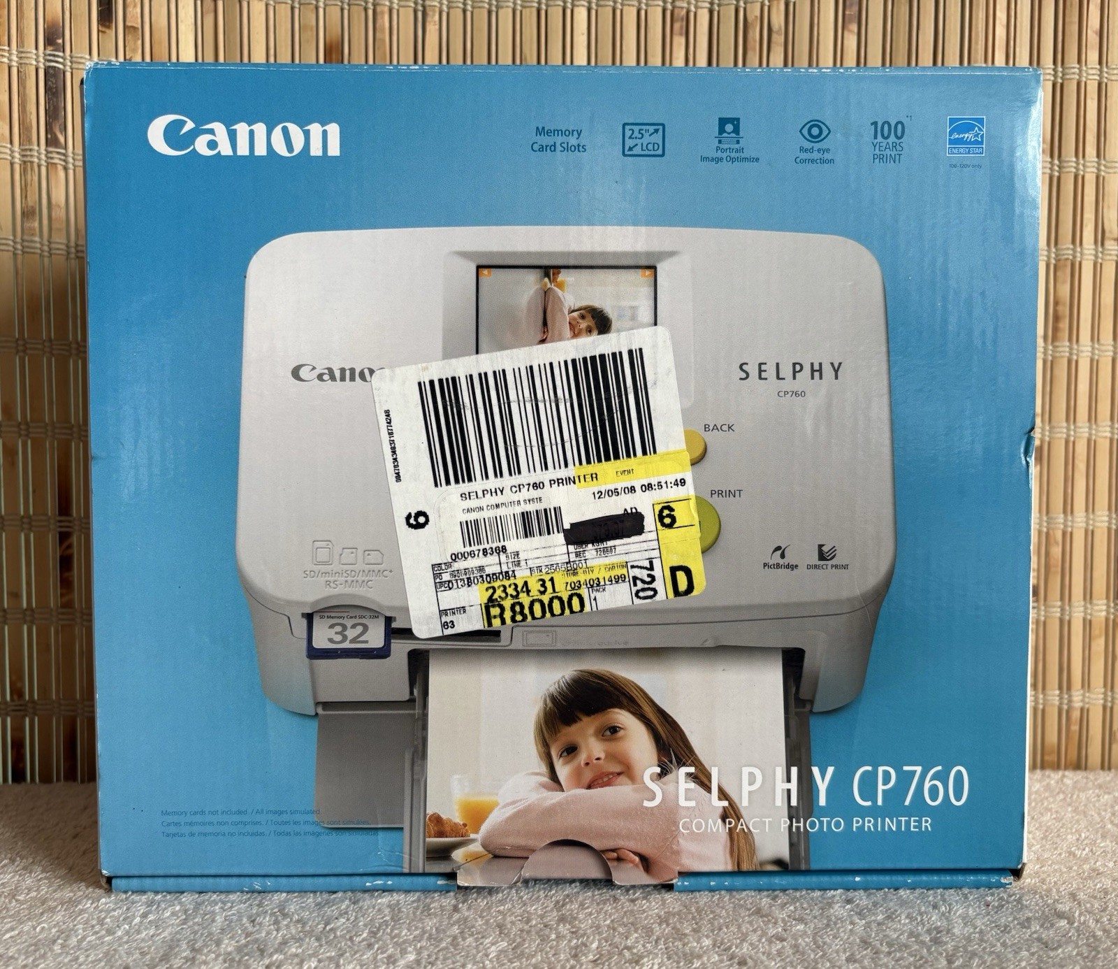 Canon Selphy CP760 Compact Photo Printer & Accessories (2007)