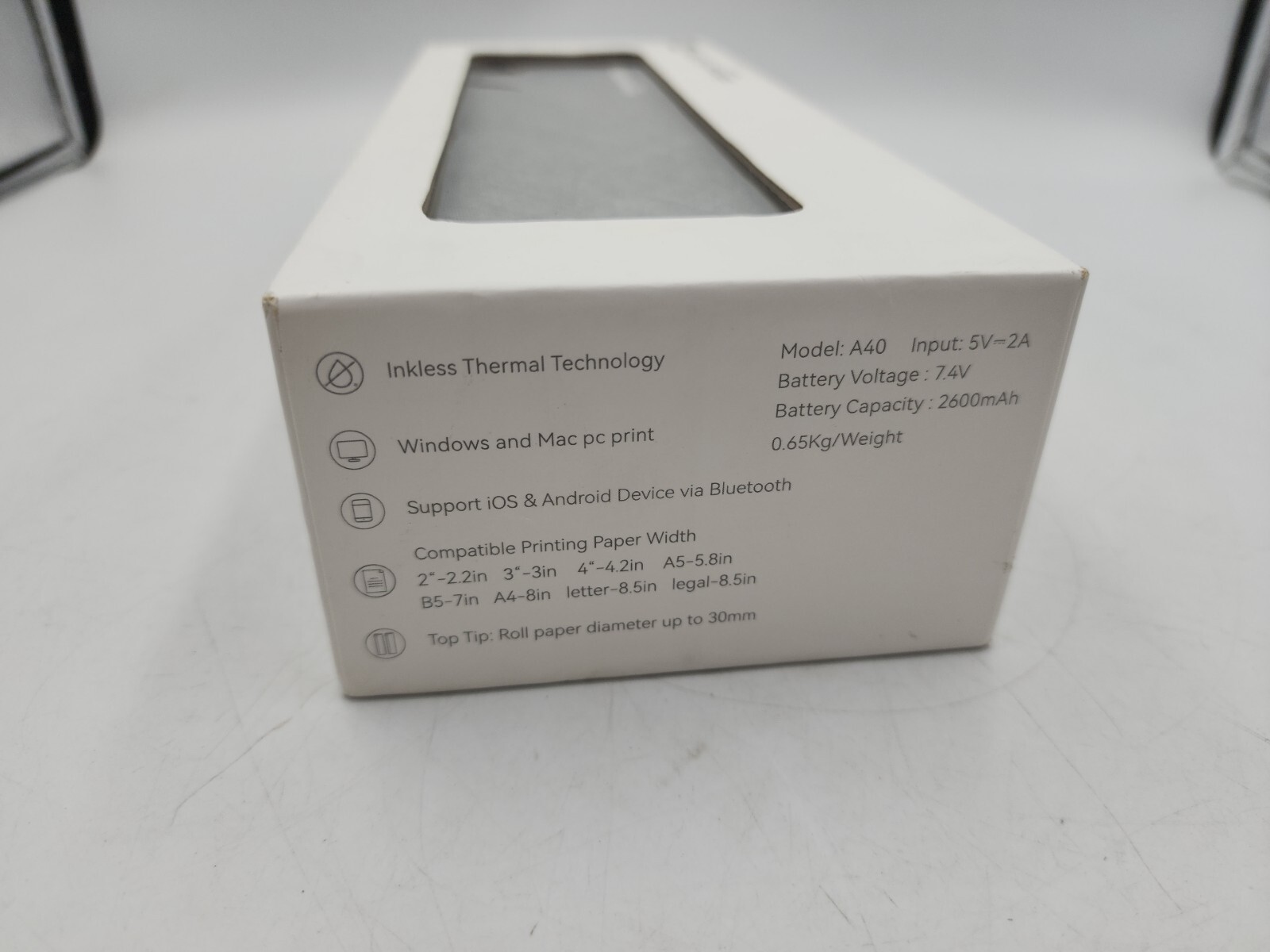 MUNBYN Portable Peripage A40 Bluetooth Thermal Printer Wireless Travel Home US