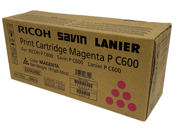 Ricoh 408312 Magenta P C600 Toner Cartridge