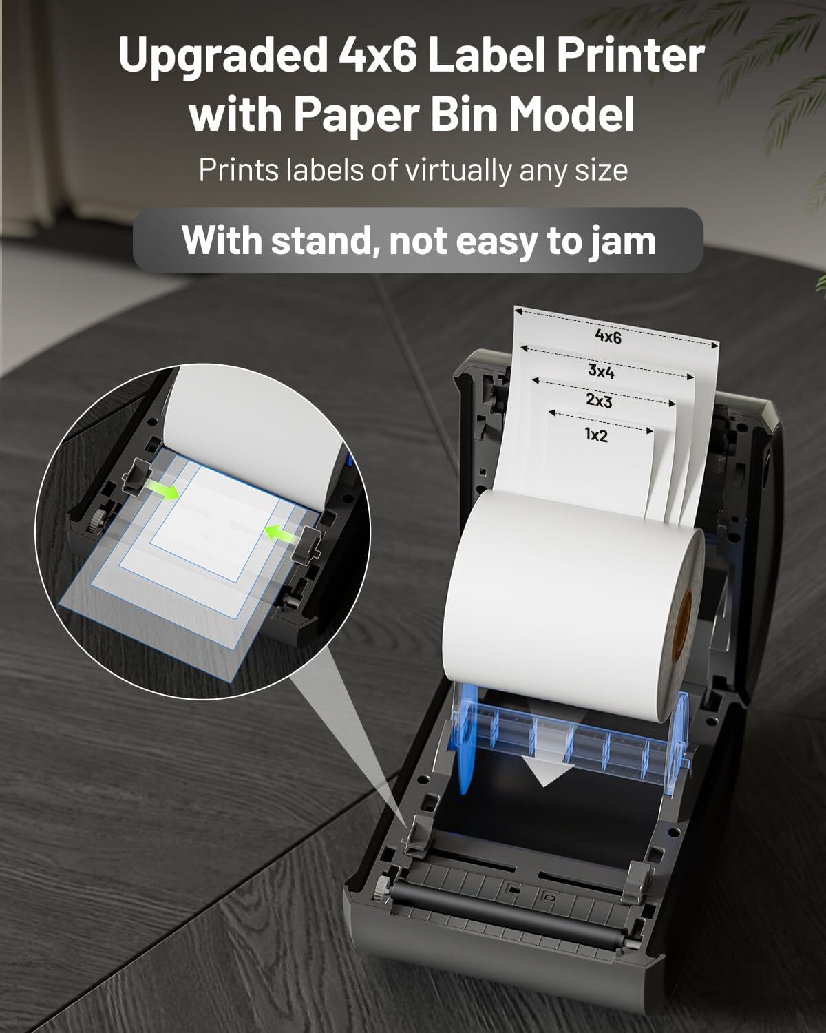 Label Shipping Printer 4×6 Desktop Thermal Label Maker for Barcode FedEx Lot