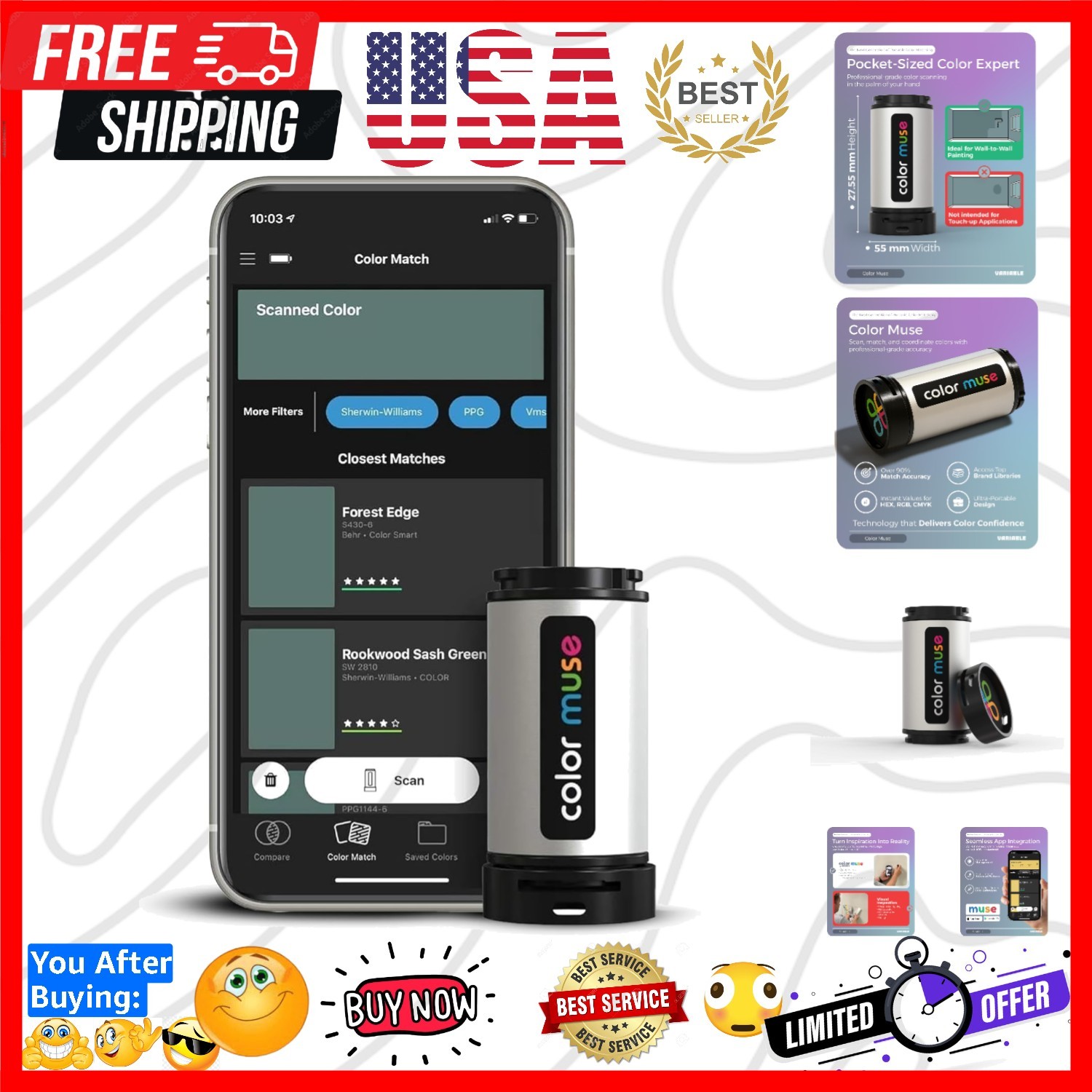 Colorimeter – Mobile Color Matching Tool – Instantly identify closest matchin…