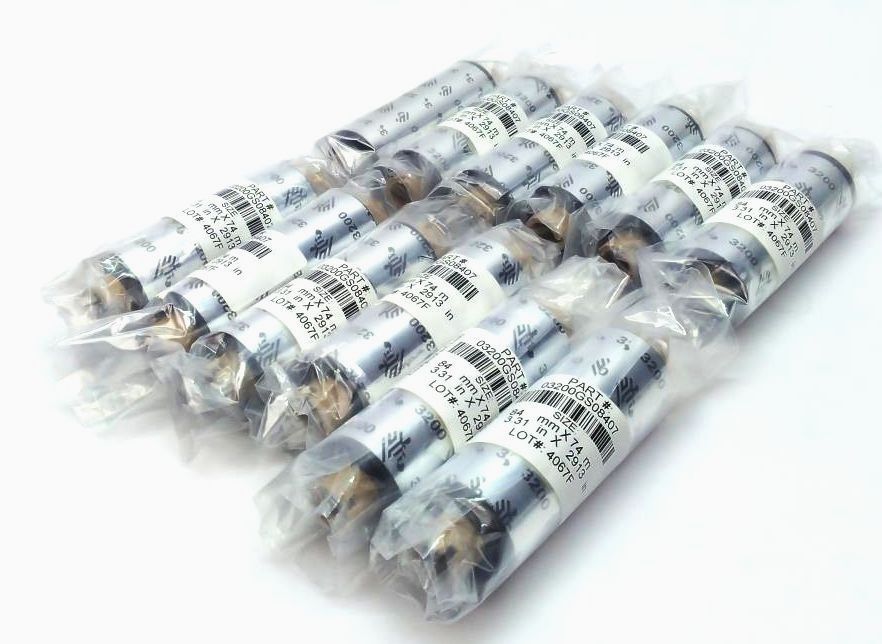 Zebra Wax Resin Ribbons 3.31″ x 2913″ 3200 03200GS08407 Genuine OEM – 12 Rolls