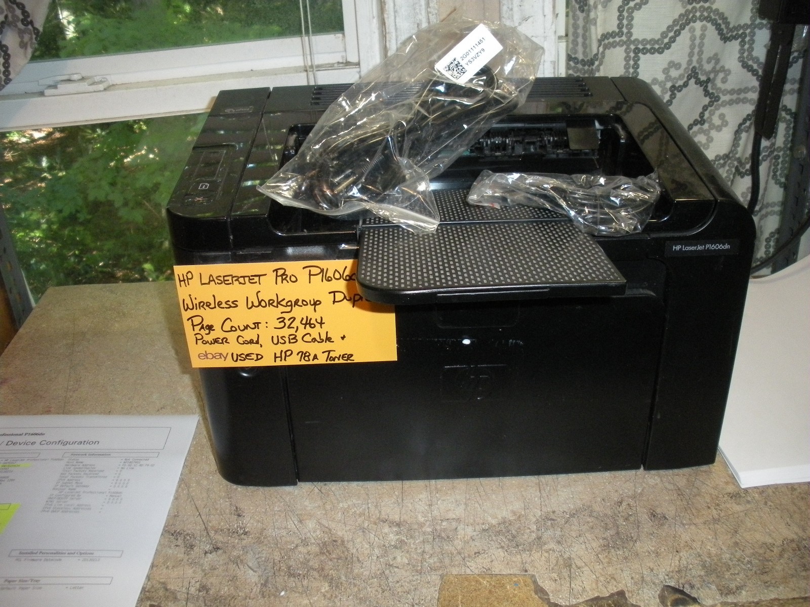 HP Laserjet Pro P1606dn Workgroup printer Pg Count 32,464