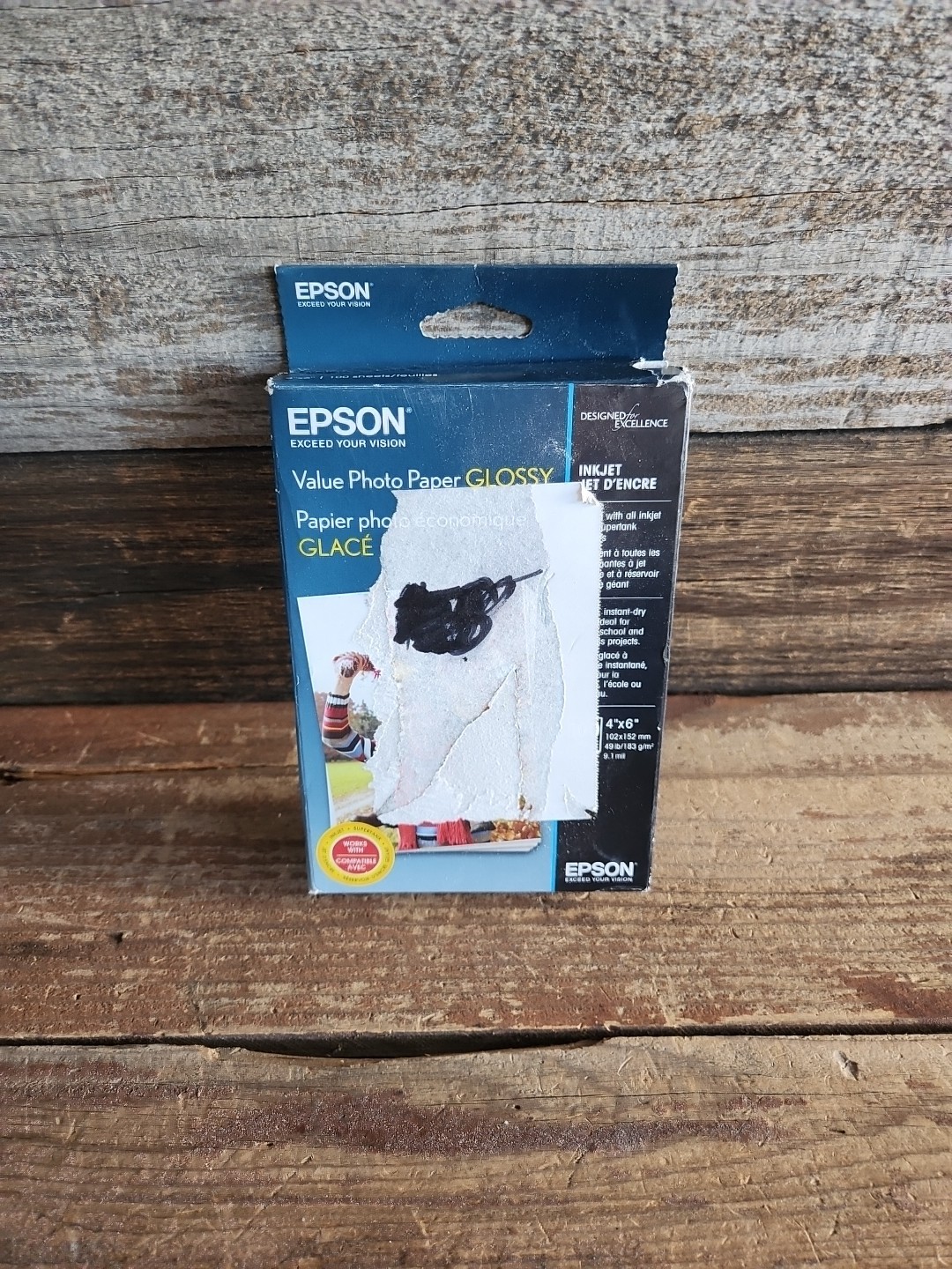 Epson Value Photo Paper Glossy 100 Sheets 4×6″ S400034
