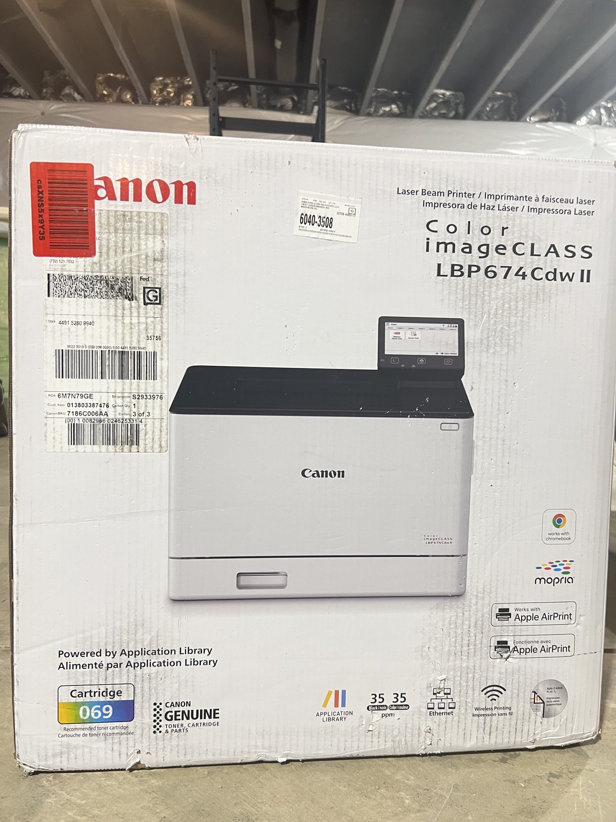 Canon imageCLASS LBP674Cdw II Wired/Wireless Laser Printer – Color (7186c006)