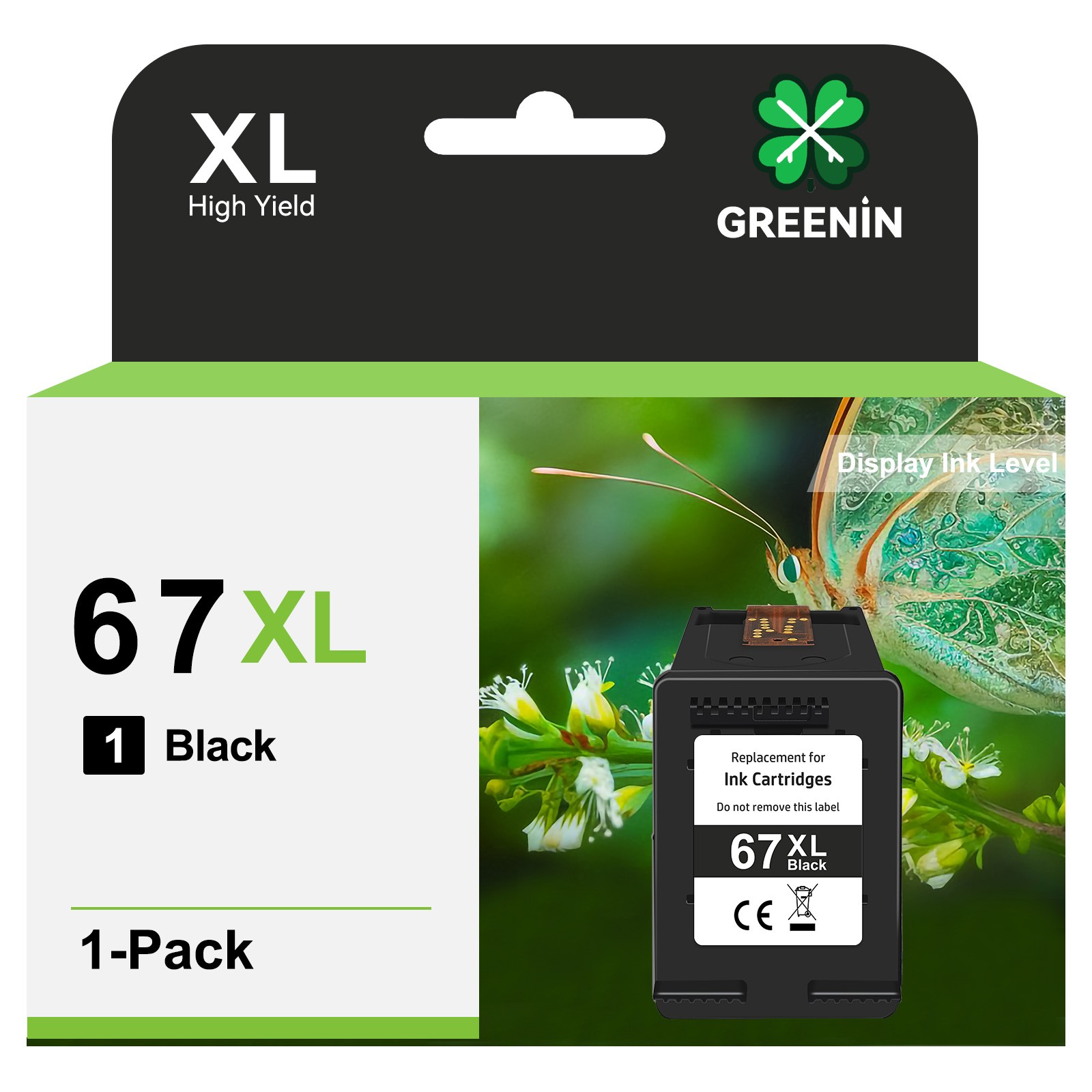 67XL Ink Cartridge for HP 67 Ink Deskjet 4155e 2700e 2720e 2755e Envy 6055e 6455