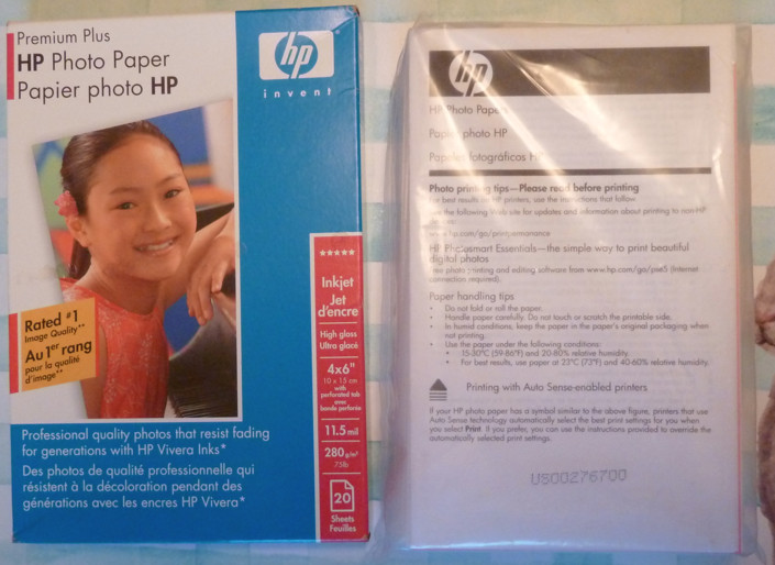 120 (100+20) Premium Plus HP invent PHOTO PAPER 4X6 11.5 mil UPC: 808736542128