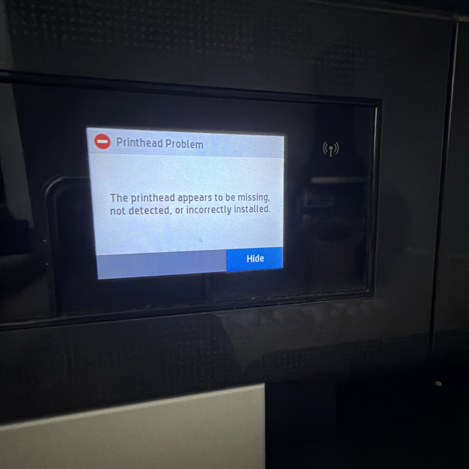 HP OfficeJet Pro 7740 Wide Format – Printhead Error – AS-IS