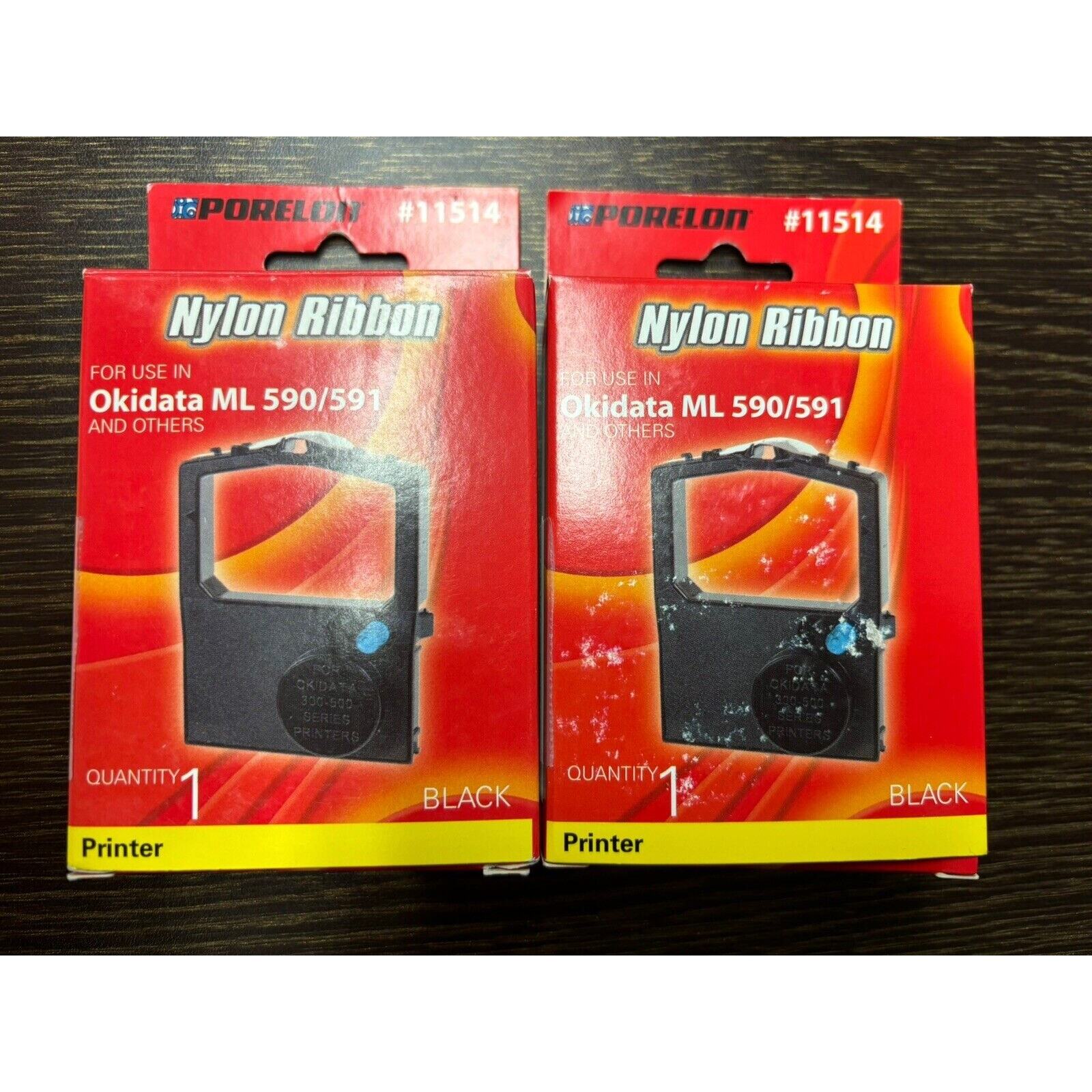 Porelon 11514 Matrix Replacement Nylon Printer Ribbon okidata ml 590/591 (2 PK)