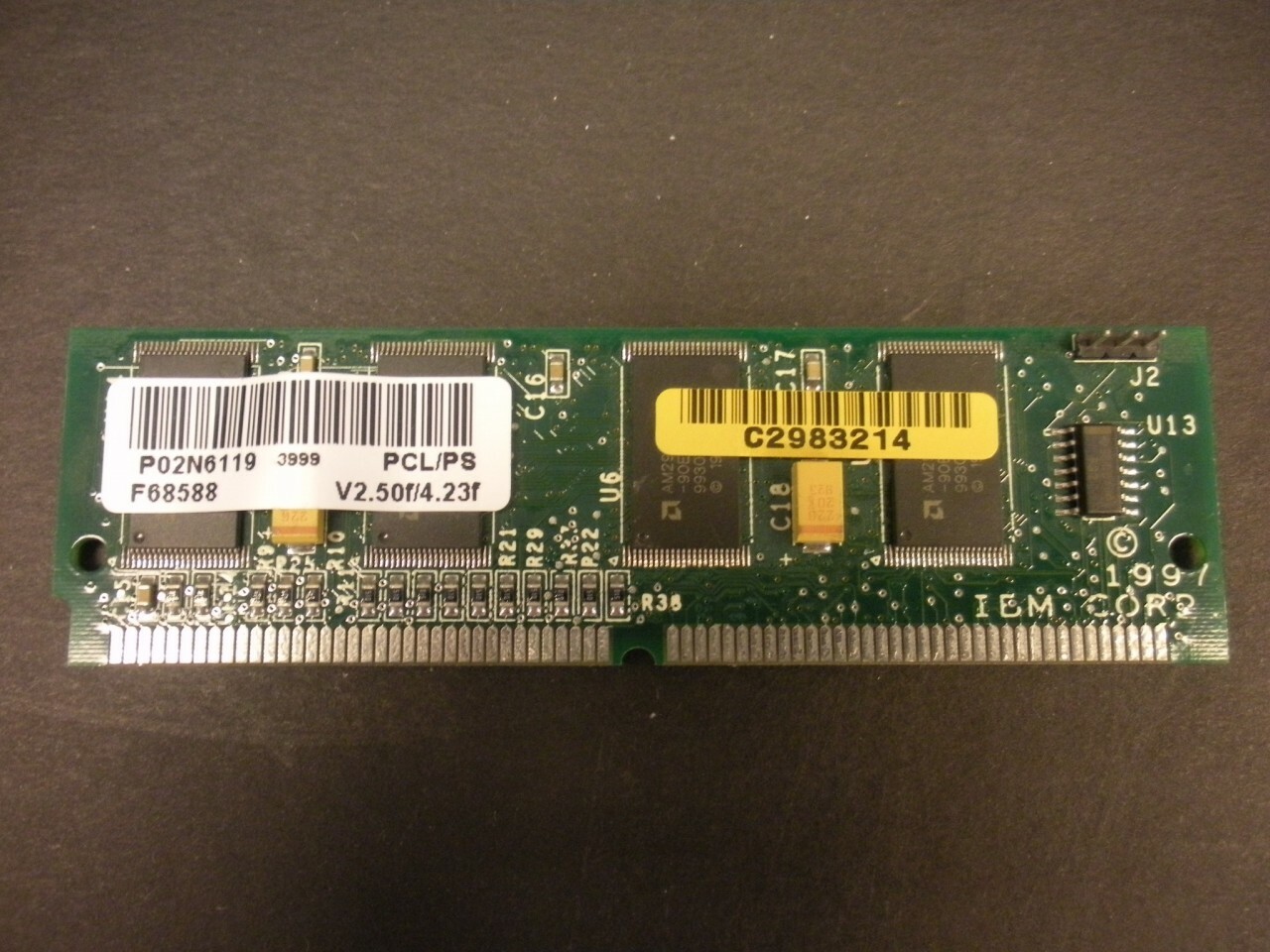 IBM 02N6119 4332 PCL/PS Simm v2.50f/4.23f