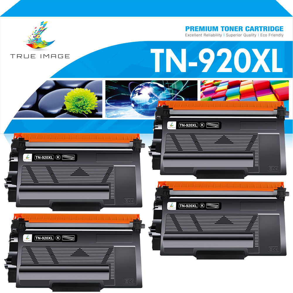 4 PACK TN920XL Toner Compatible With Brother TN-920 HL-L6210DW L6217DW L5210DW