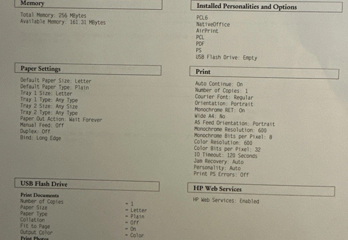 HP Color LaserJet Pro M252dw Wireless Color Laser Printer Tested Prints