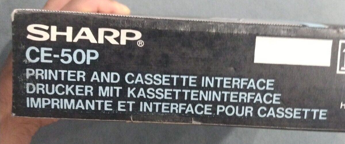 Working Sharp CE-50P Wired Printer & Cassette Interface