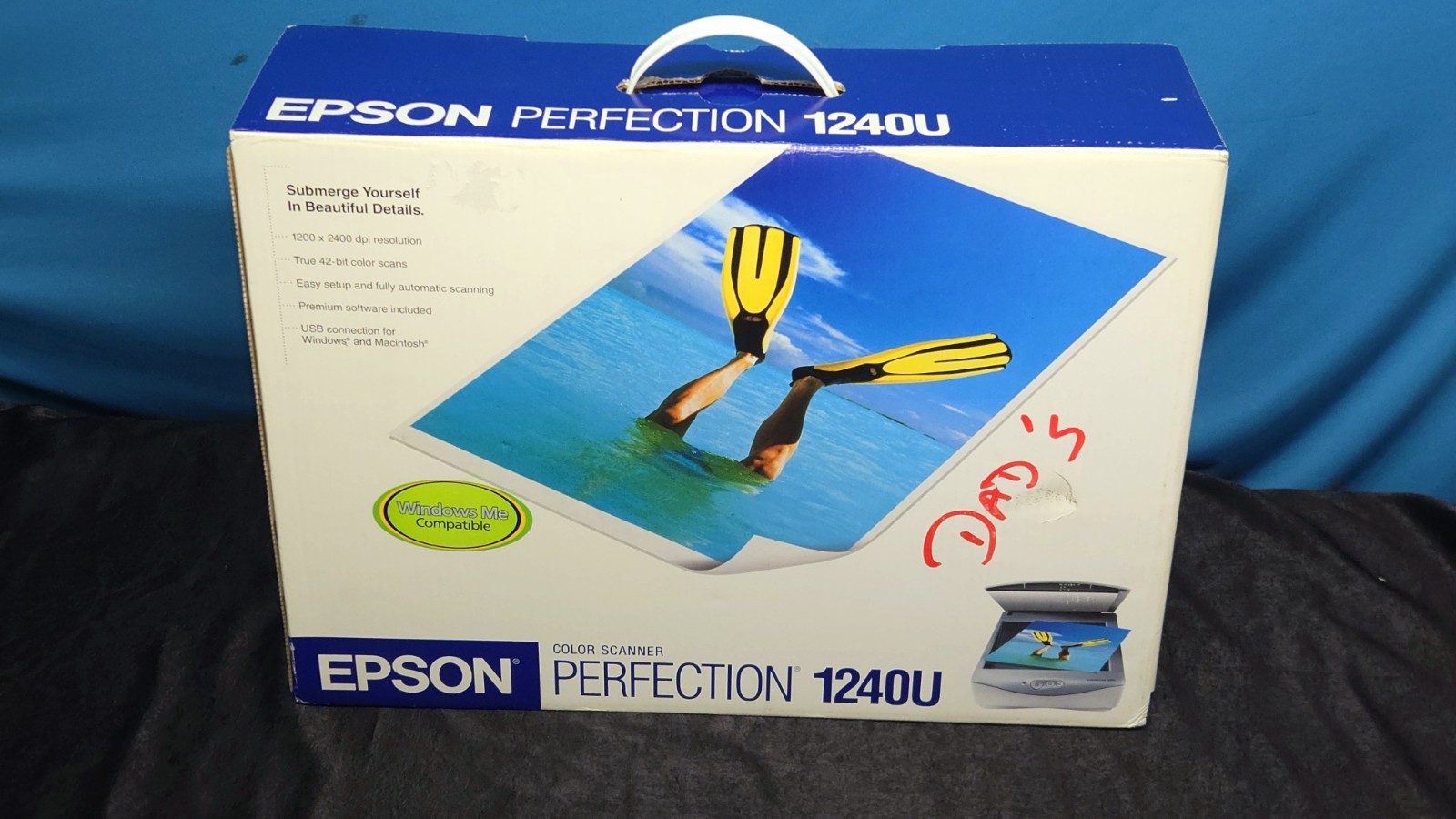 Vintage Epson Perfection 1240U Color Flatbed Scanner USB PC Mac New In Box