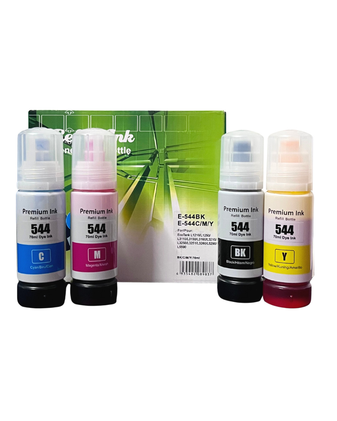Refill Ink Bottle compatible 544 T544 for L3150 L1210 L3210 L3250 L3110 NEW