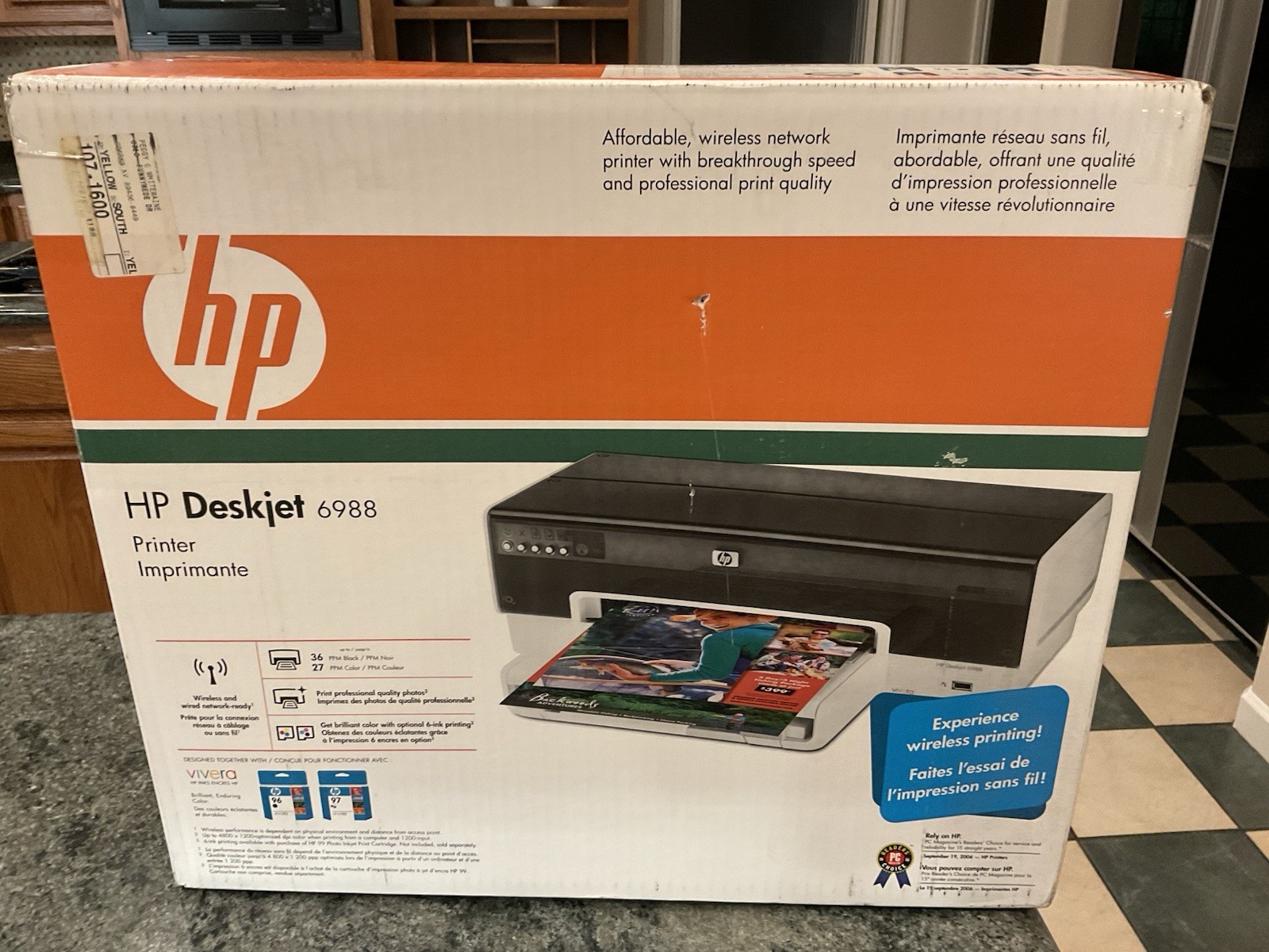 HP DeskJet 6988 Wireless Color Inkjet Printer 4800×1200 DPI A4 36ppm