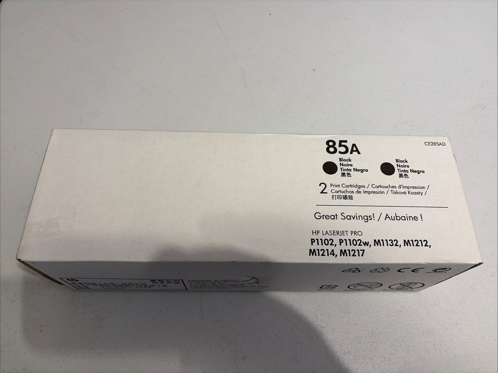 HP 85A CE285A BLACK PRINT CARTRIDGES LASERJET PRO (1 Cartridge)