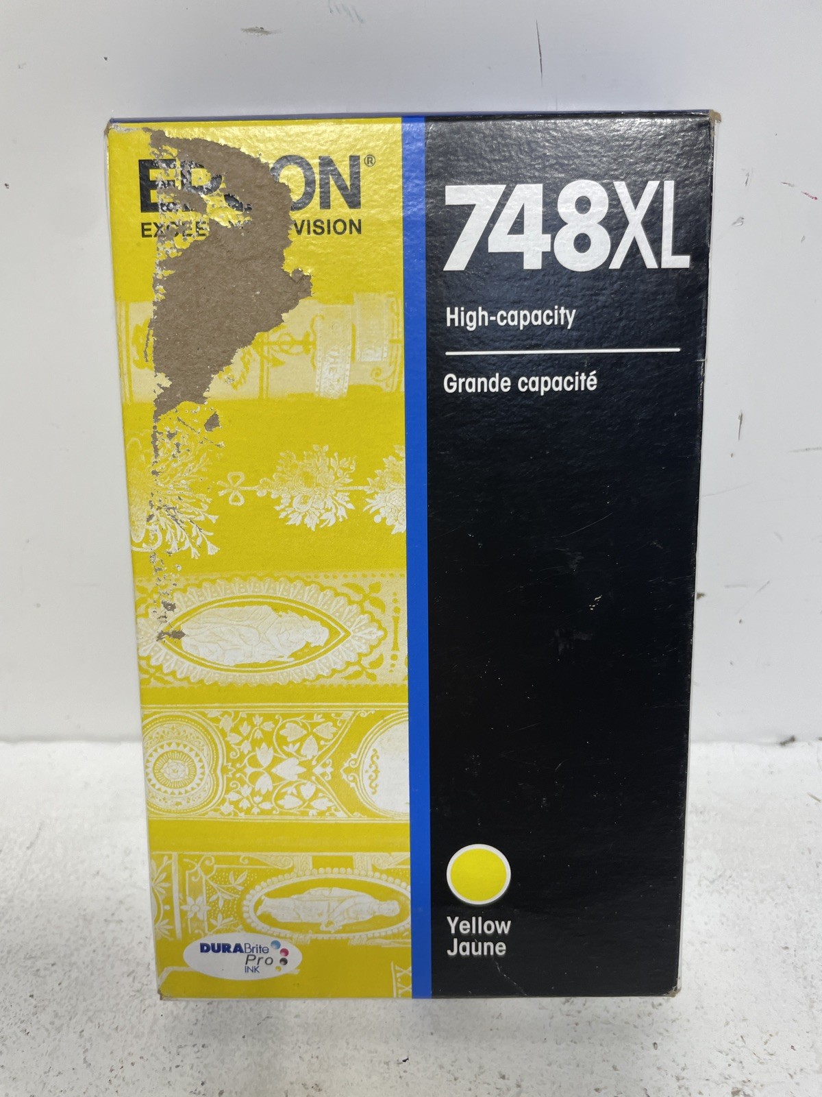 Epson 748XL Yellow Ink – New Sealed Genuine Exp 10/2027