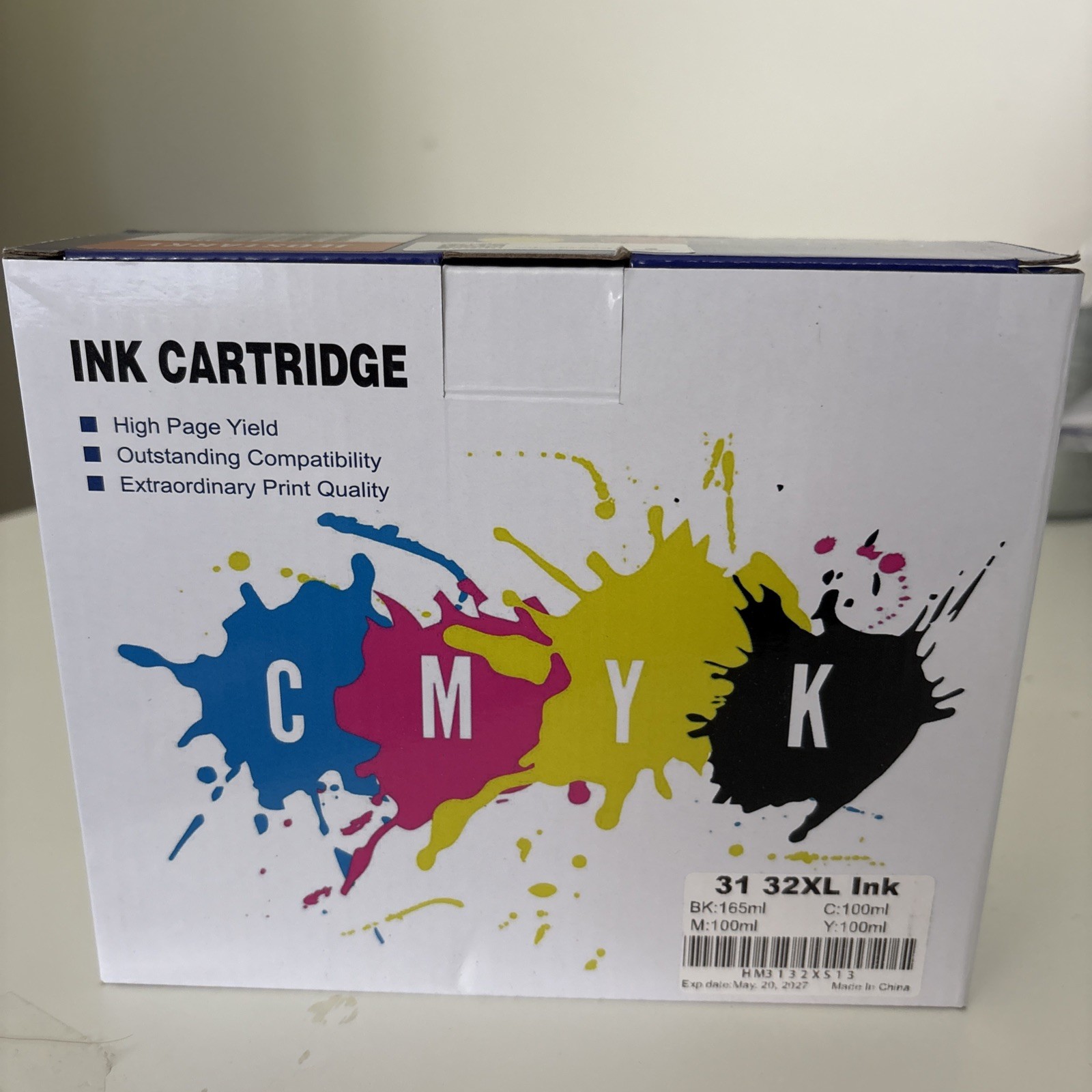 Jeoskarky Compatible for HP 31xl Color HP 32xl Ink Bottles (4)