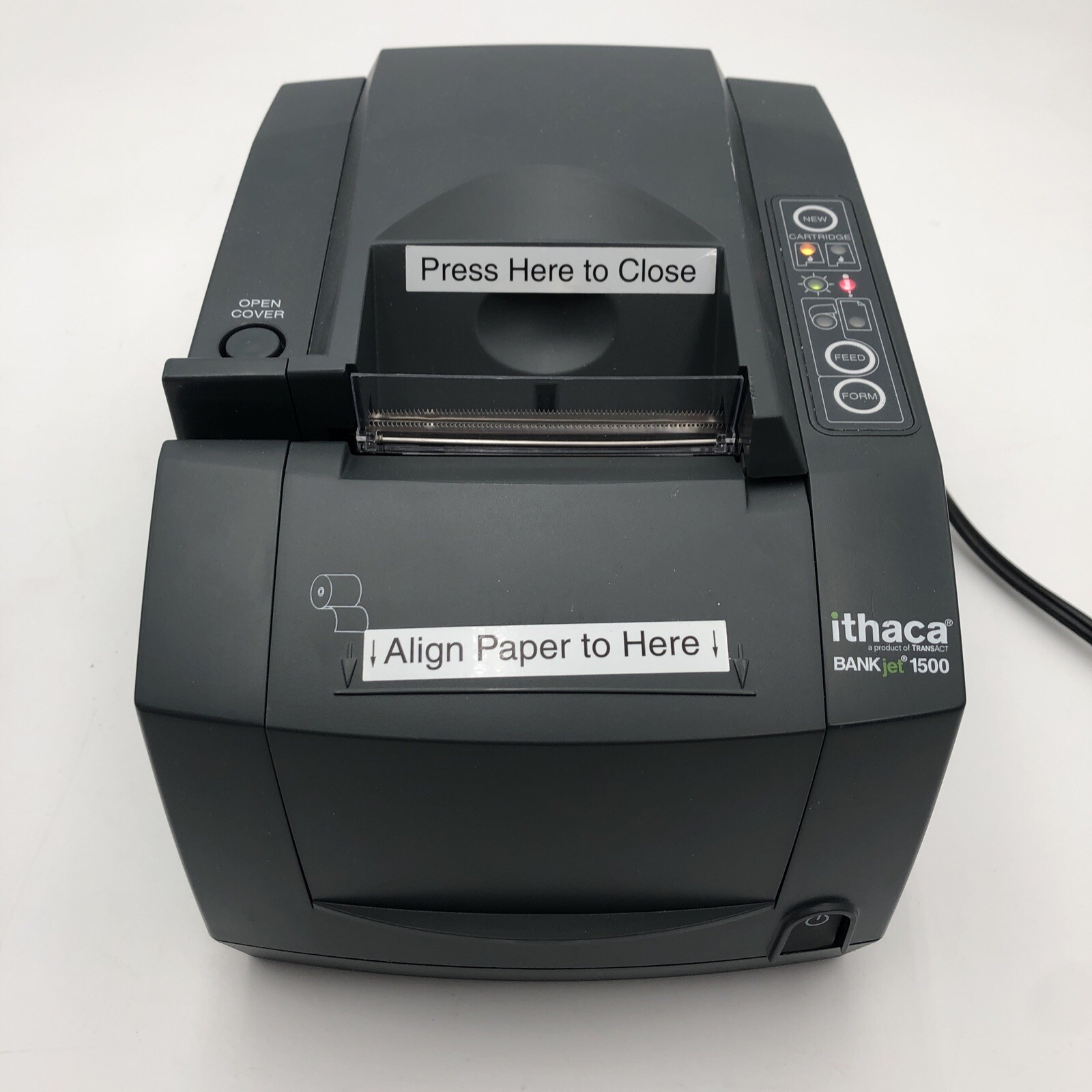 USED HP TransAct Ithaca BANKjet 1500 Inkjet Printer USB POWER TESTED ONLY READ