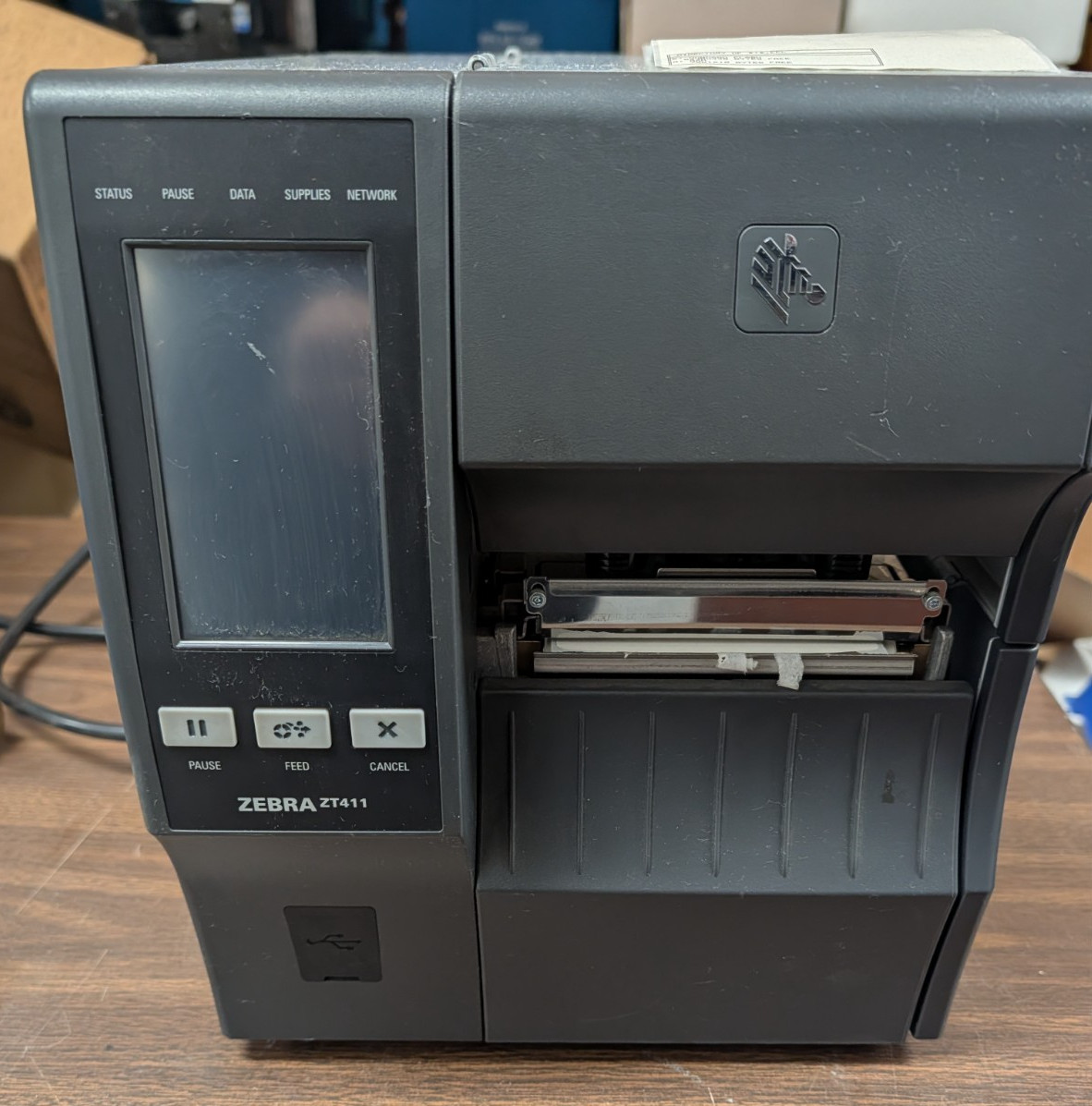 Zebra ZT411 Label Printer ZT41142-T010000Z Clean Works Great #A [Z1]